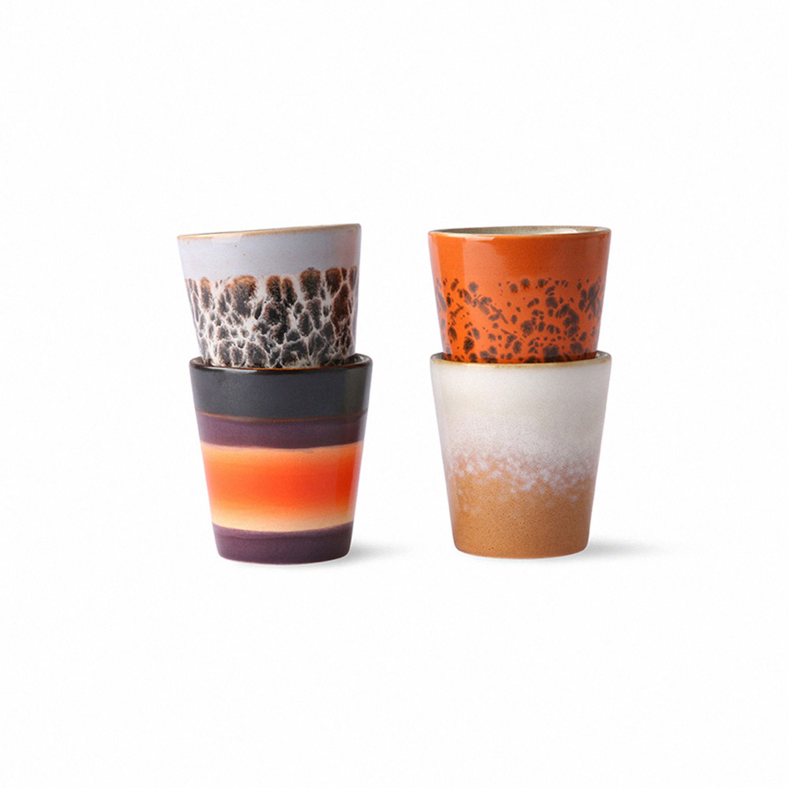 HKLiving - Hrnček - The 70's Ristretto Mugs - Retro