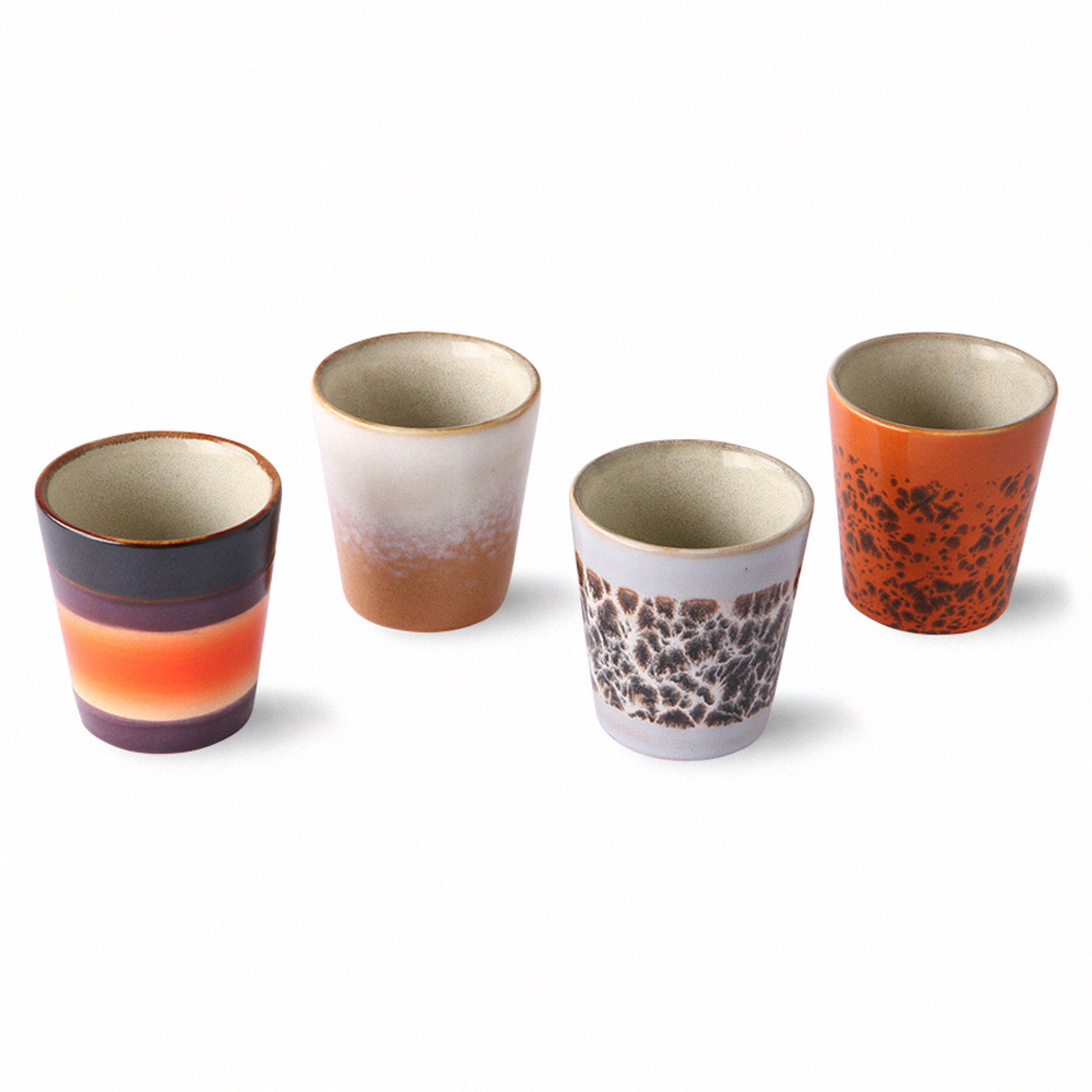 HKLiving - Hrnček - The 70's Ristretto Mugs - Retro