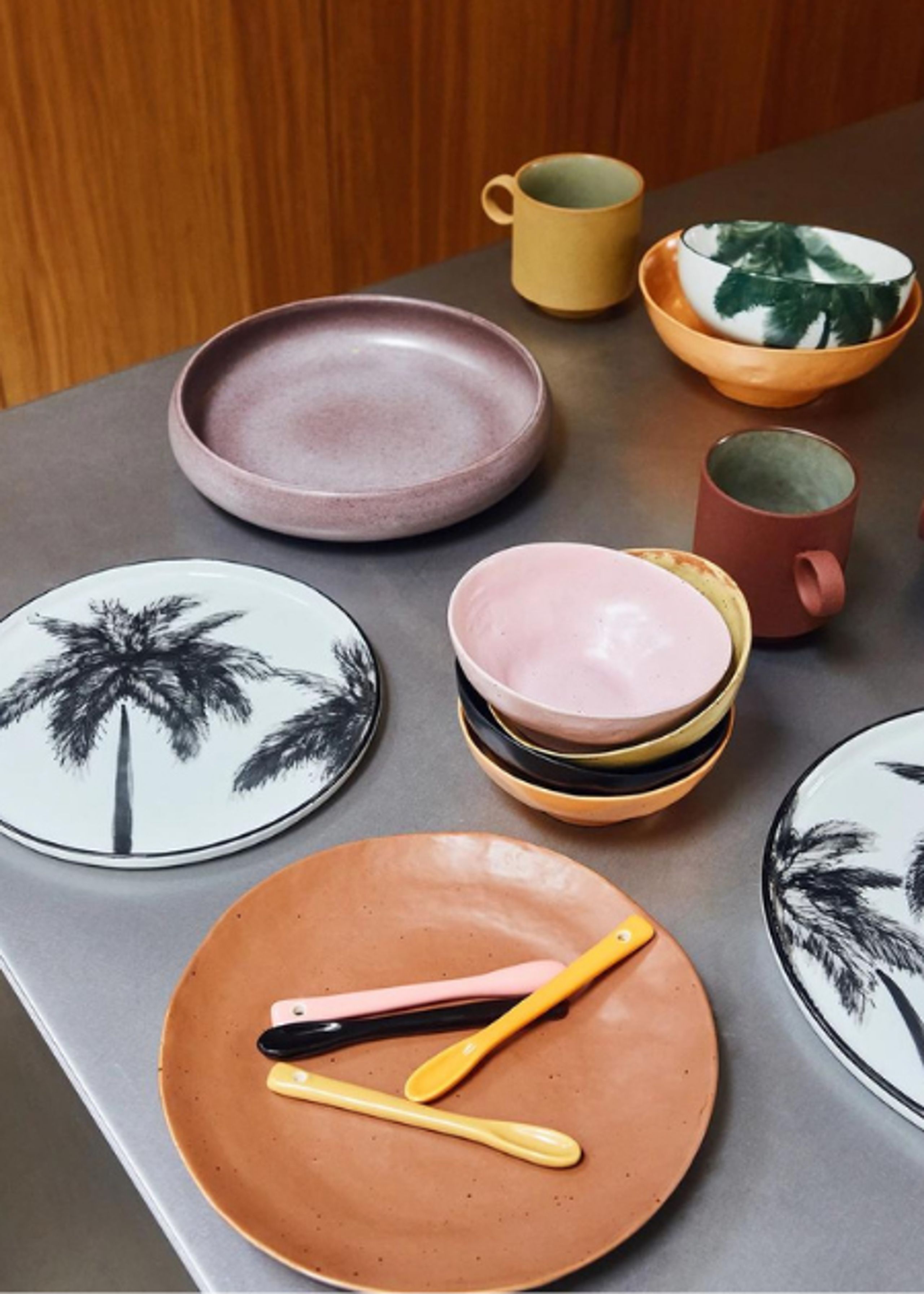 HK Living - Bowl - Bold & Basic Ceramics Small Bowl - Orange