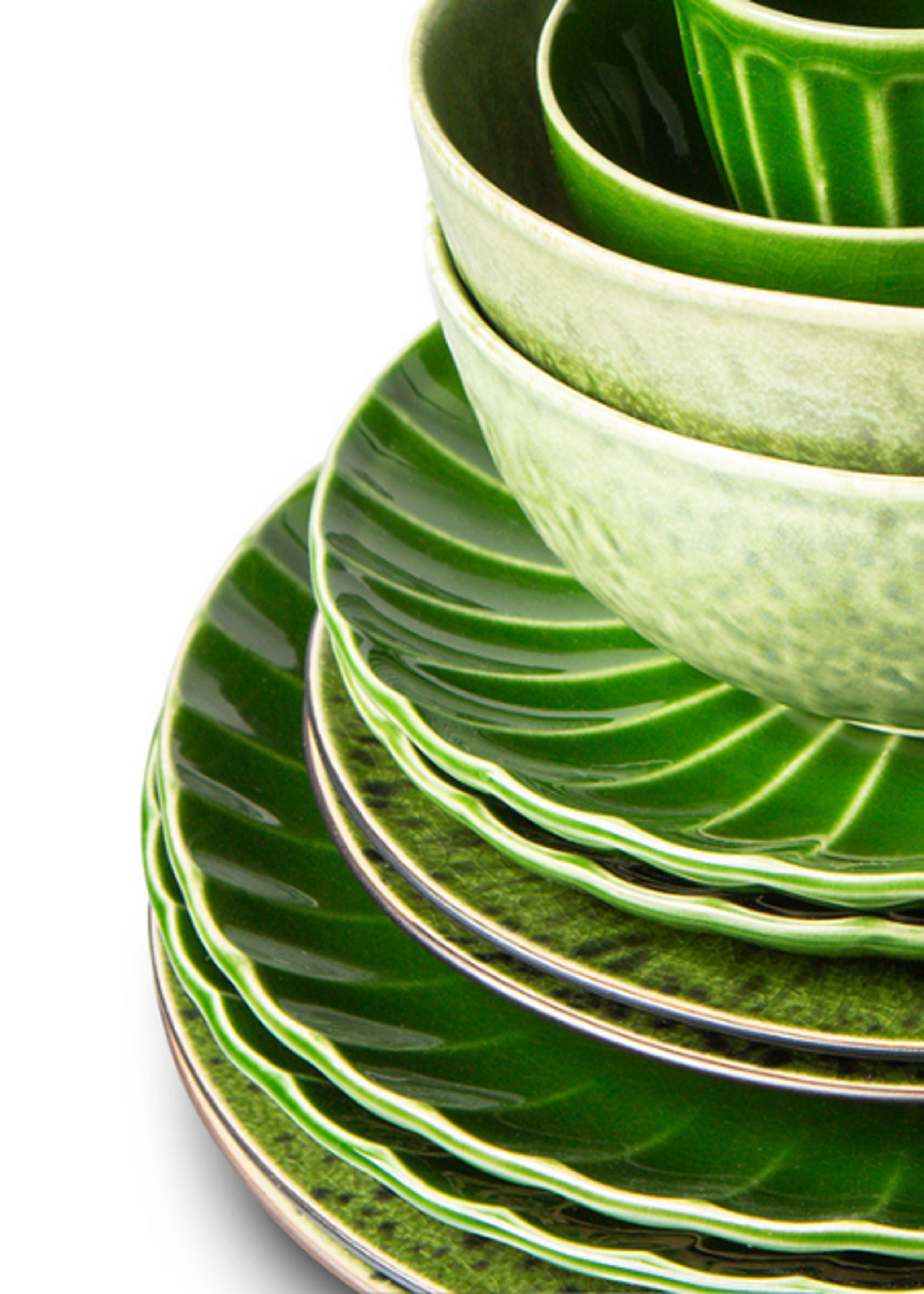 HK Living - Plate - The Emeralds Ceramic Side Plate - Green - Spotted