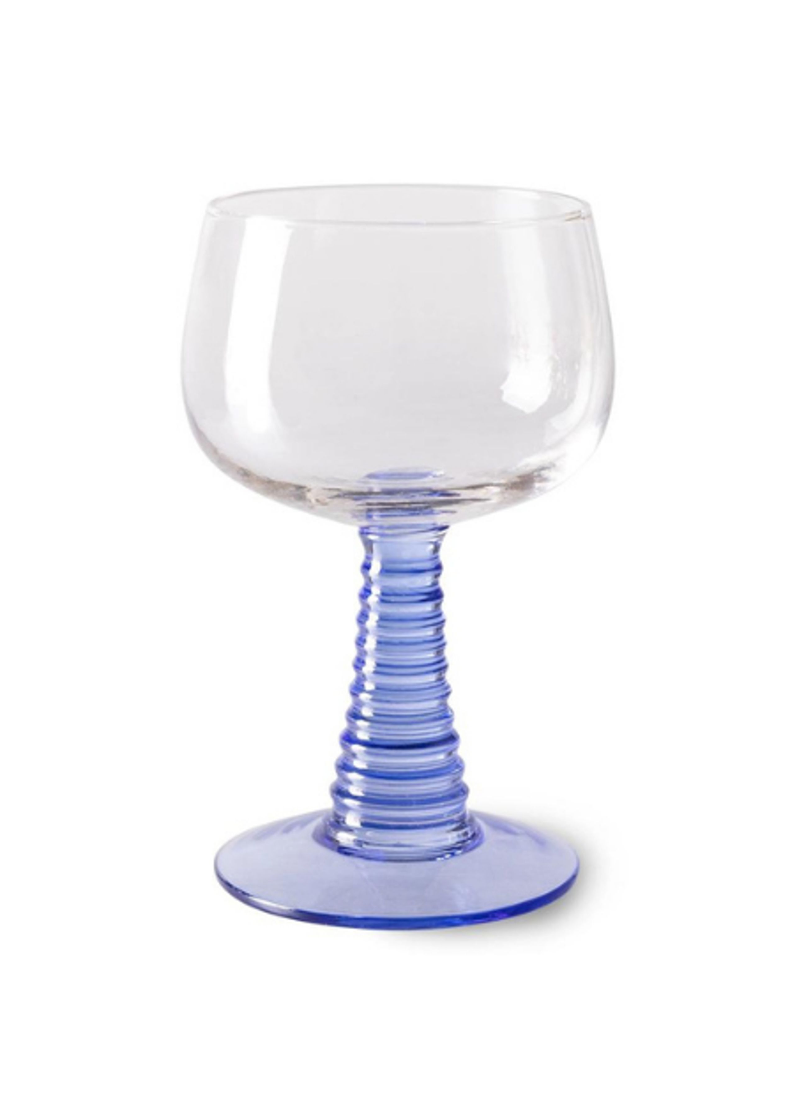 HK Living - Wine glass - Swirl Wine Glass High - Blue