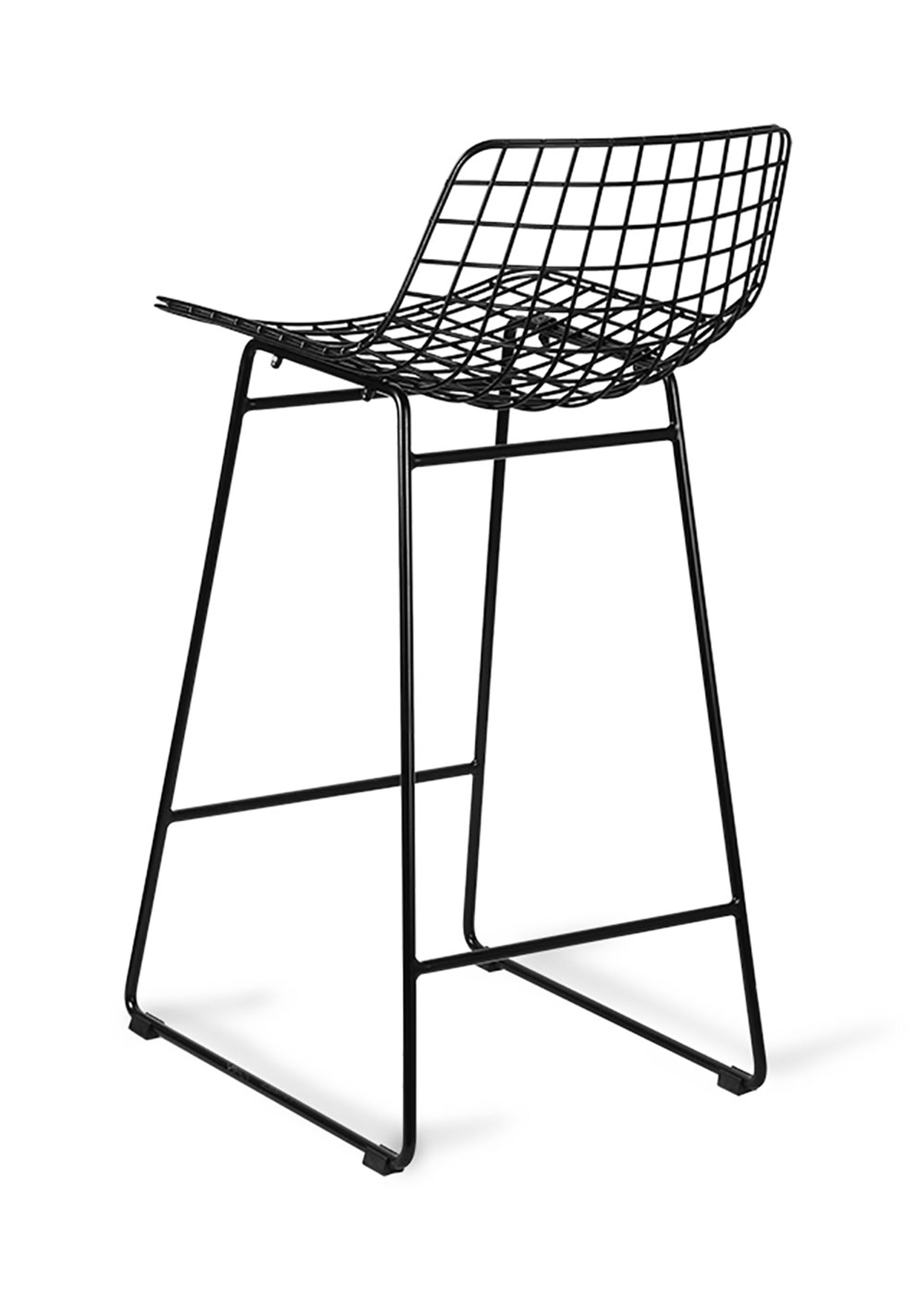 HKLiving - Bar stool - Wire Bar Stool - Black