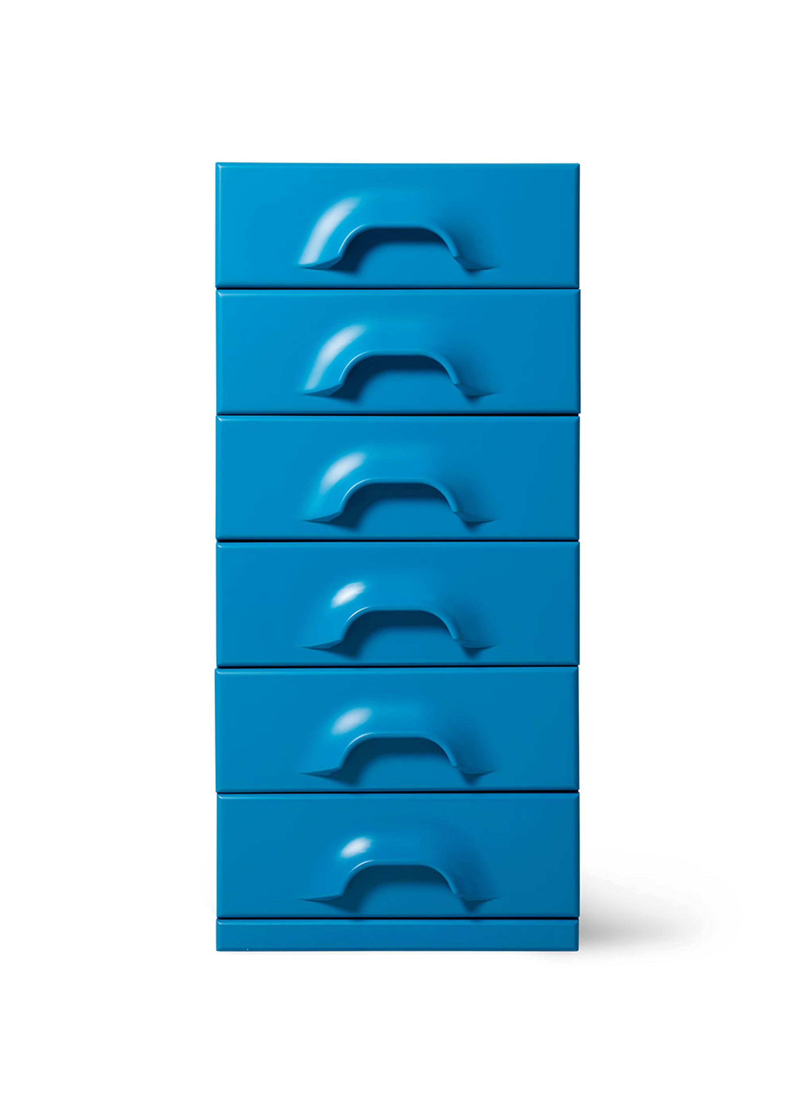 HKLiving - Kommode - Chest of 6 Drawers - Bright Blue