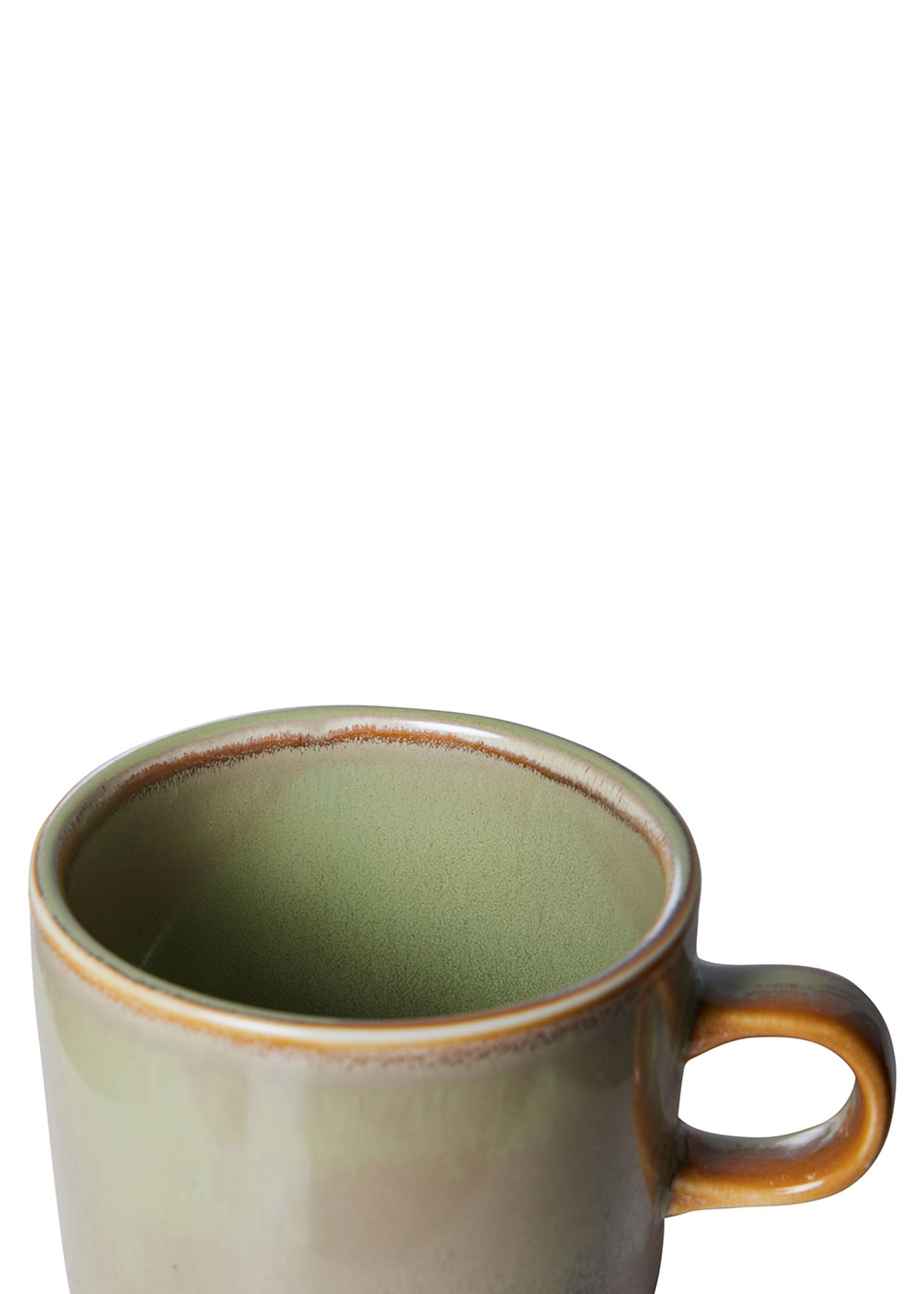 HKLiving - Kop - Chef Ceramics - Cup and Saucer - Moss Green