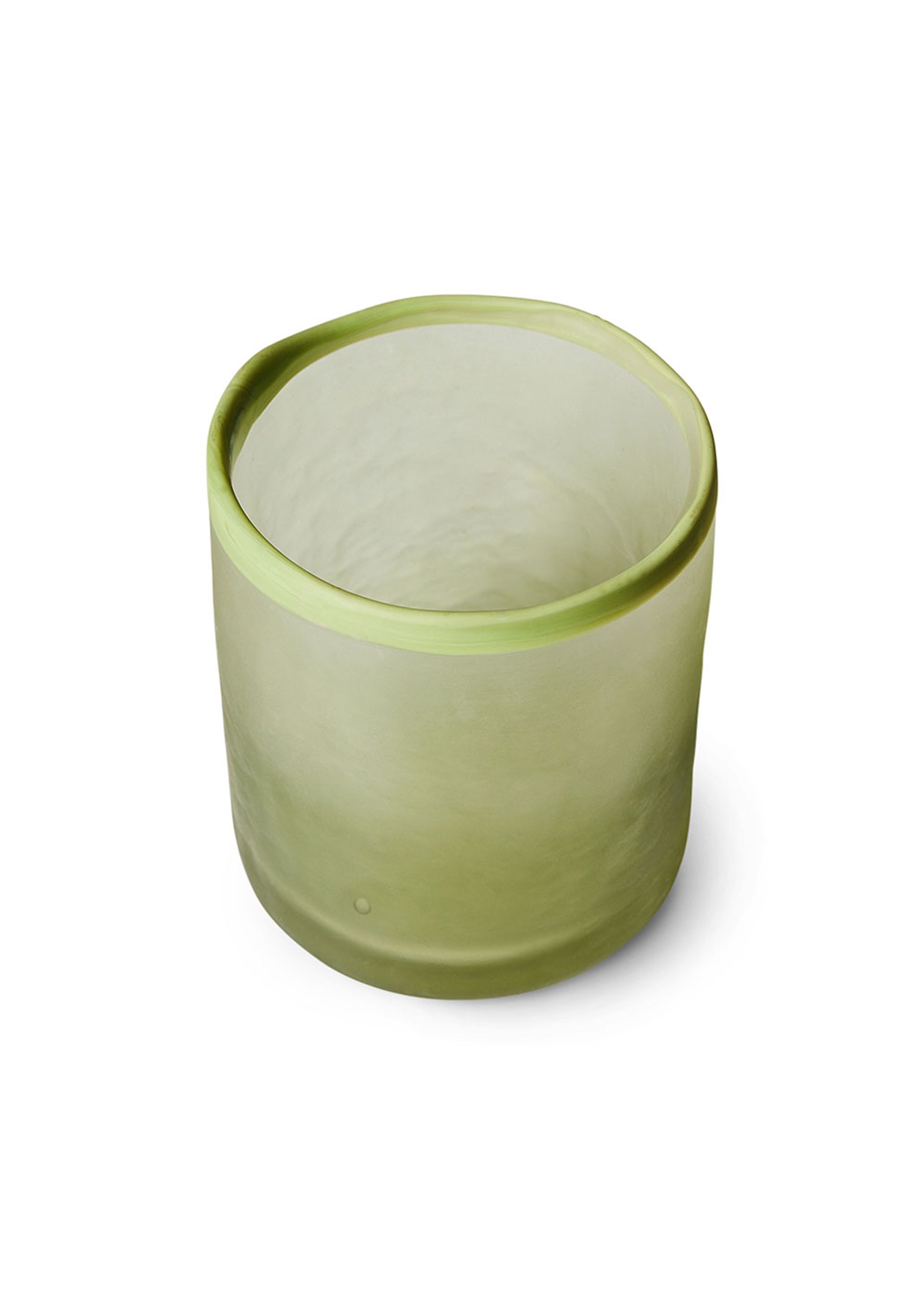 HKLiving - Candle Holder - Glass Tea Light Holder - Olive