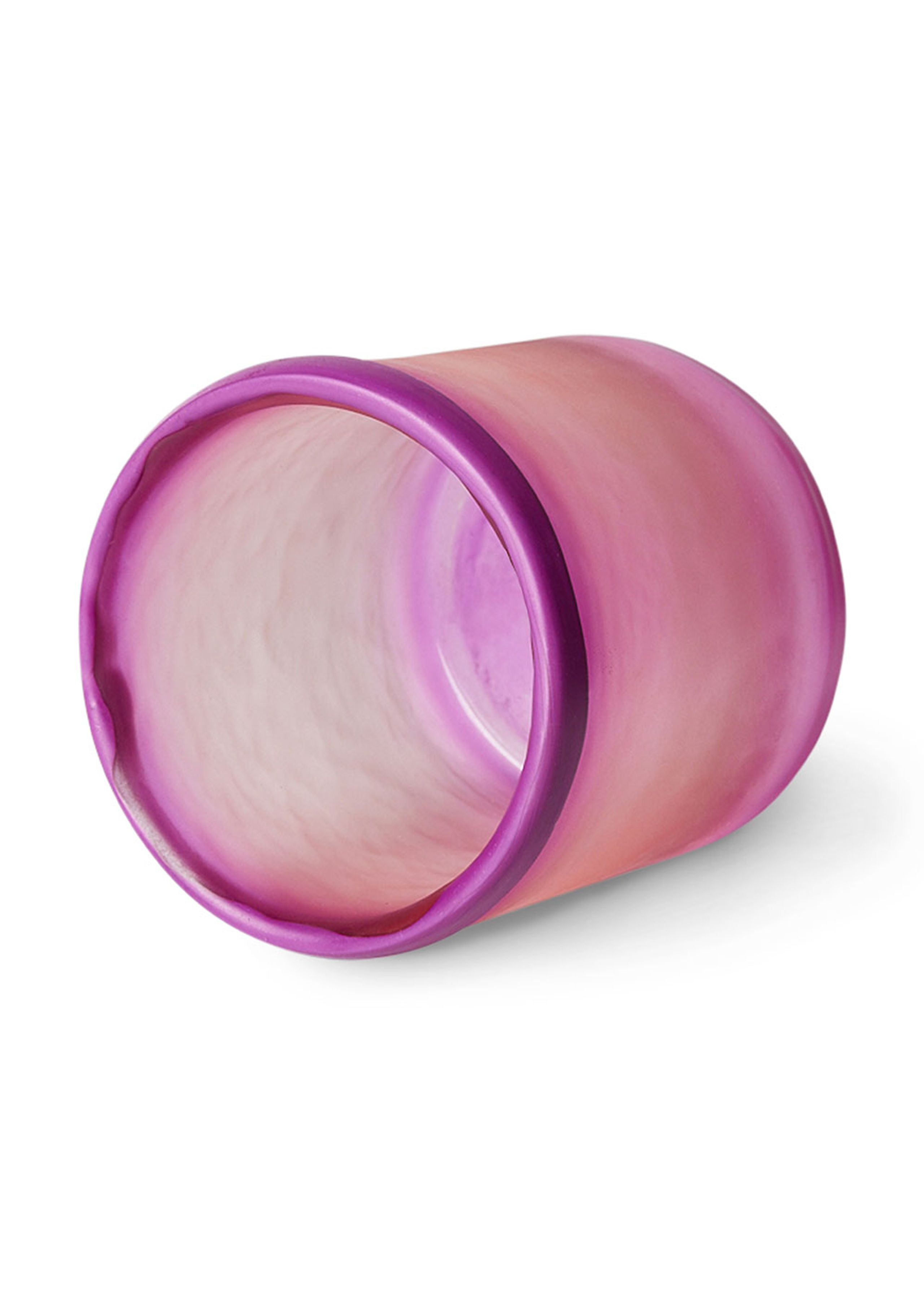 HKLiving - Kaarsenhouder - Glass Tea Light Holder - Purple