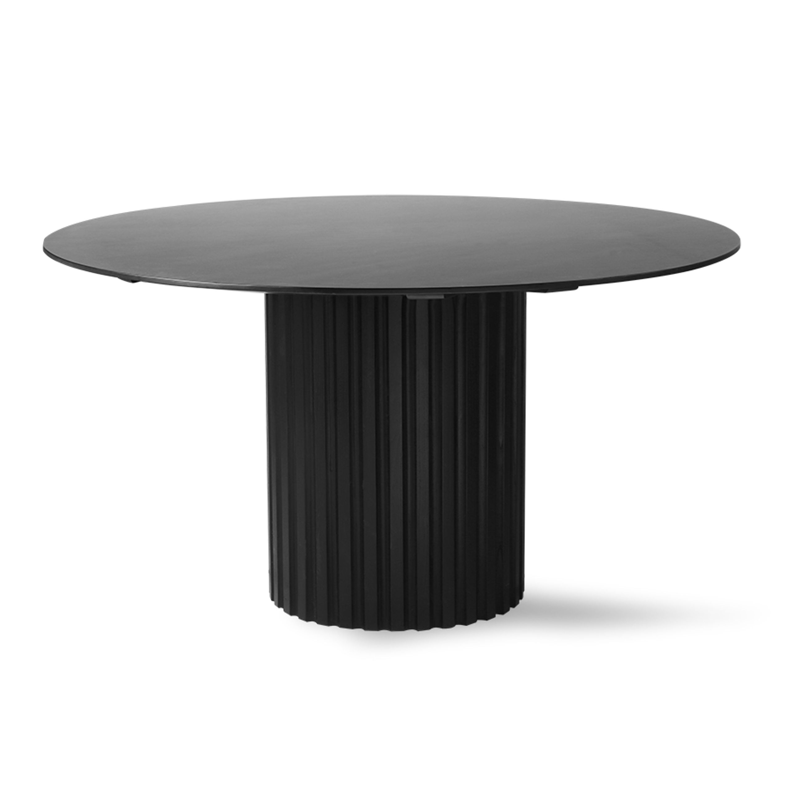 HKLiving - Matbord - Pillar dining table - Black, round