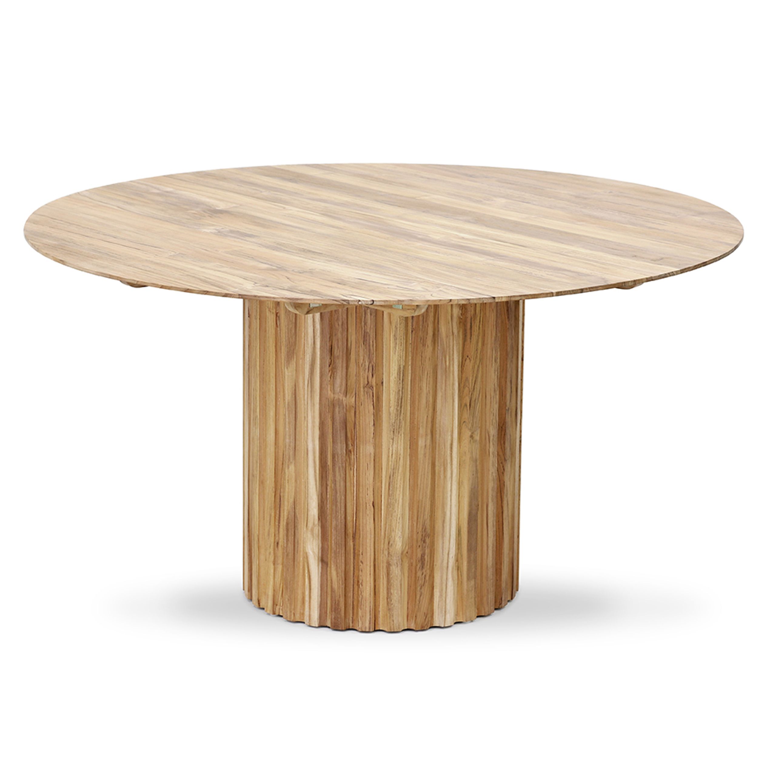 HKLiving - Dining Table - Pillar dining table - Teak, round