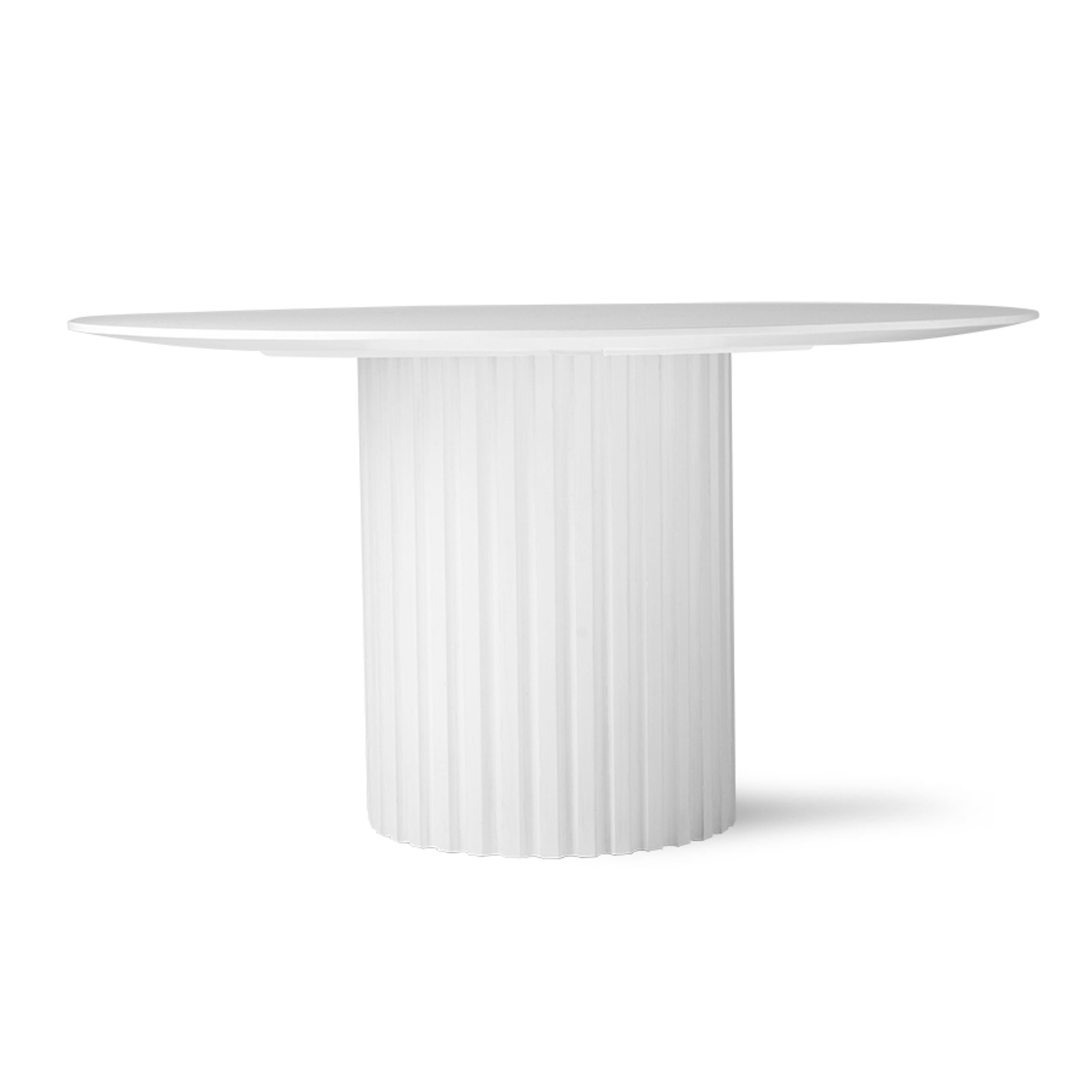 HKLiving - Esstisch - Pillar dining table - White, round