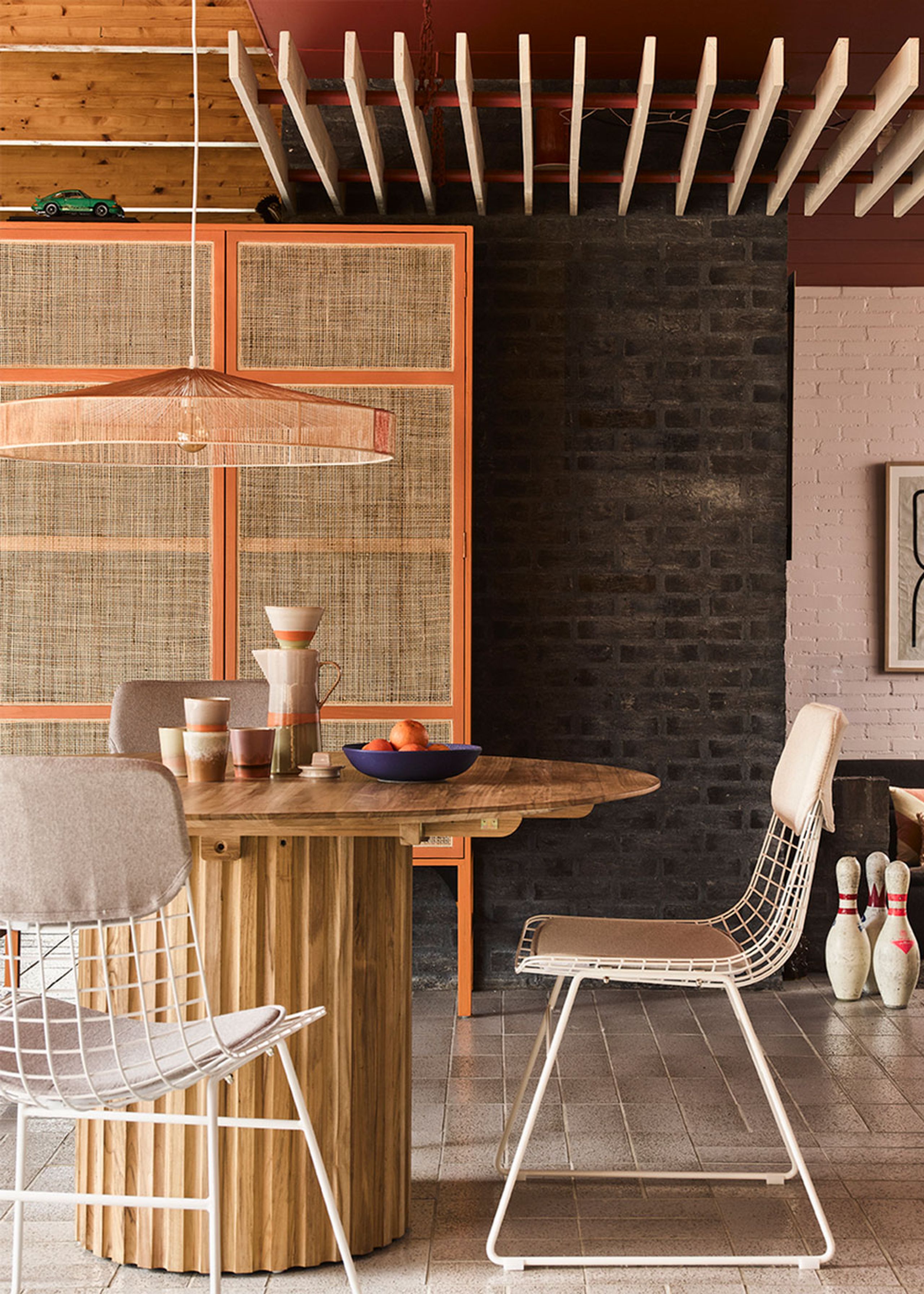 HKLiving - Chair - Metal Wire Chair - White