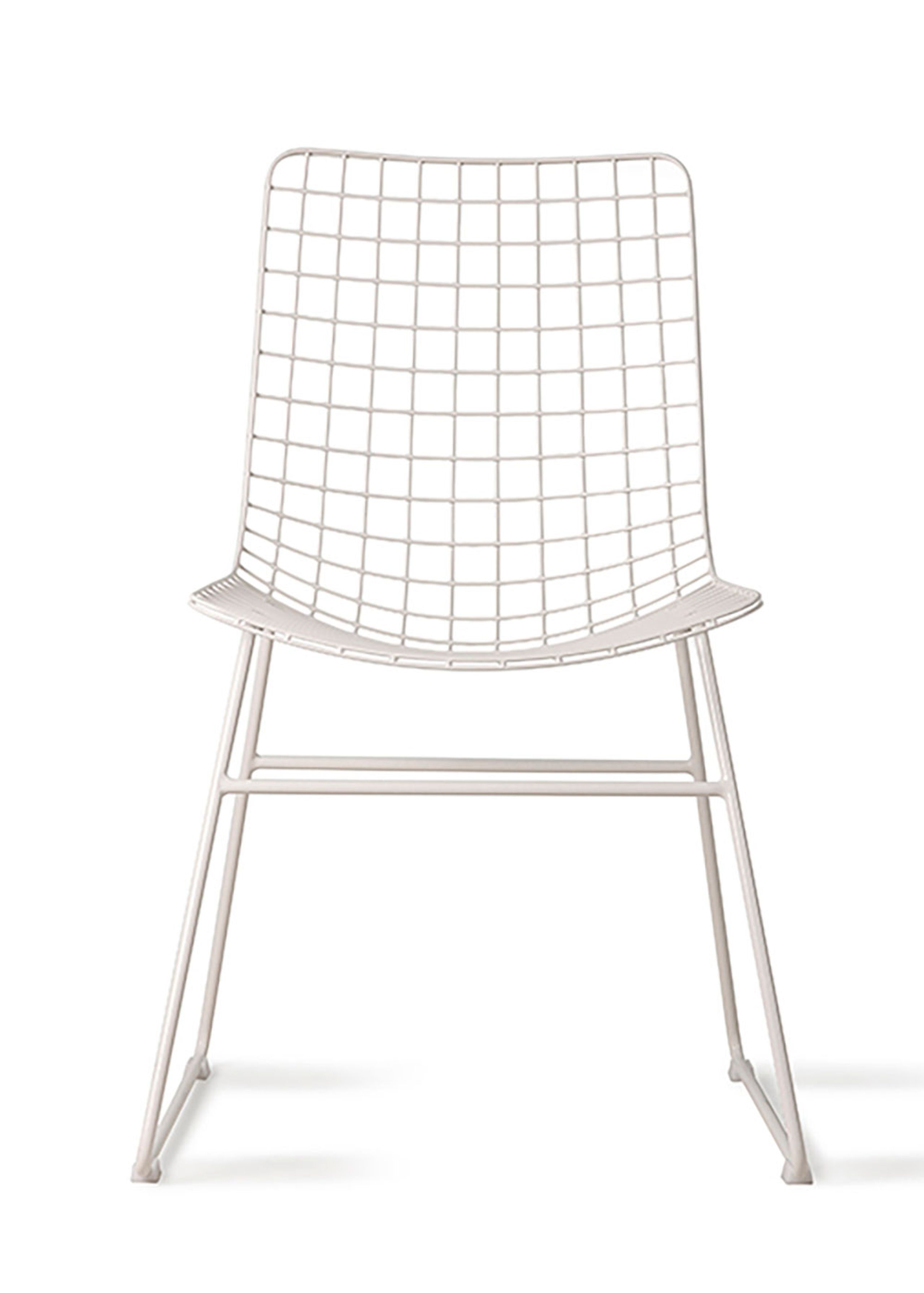 HKLiving - Chair - Metal Wire Chair - White