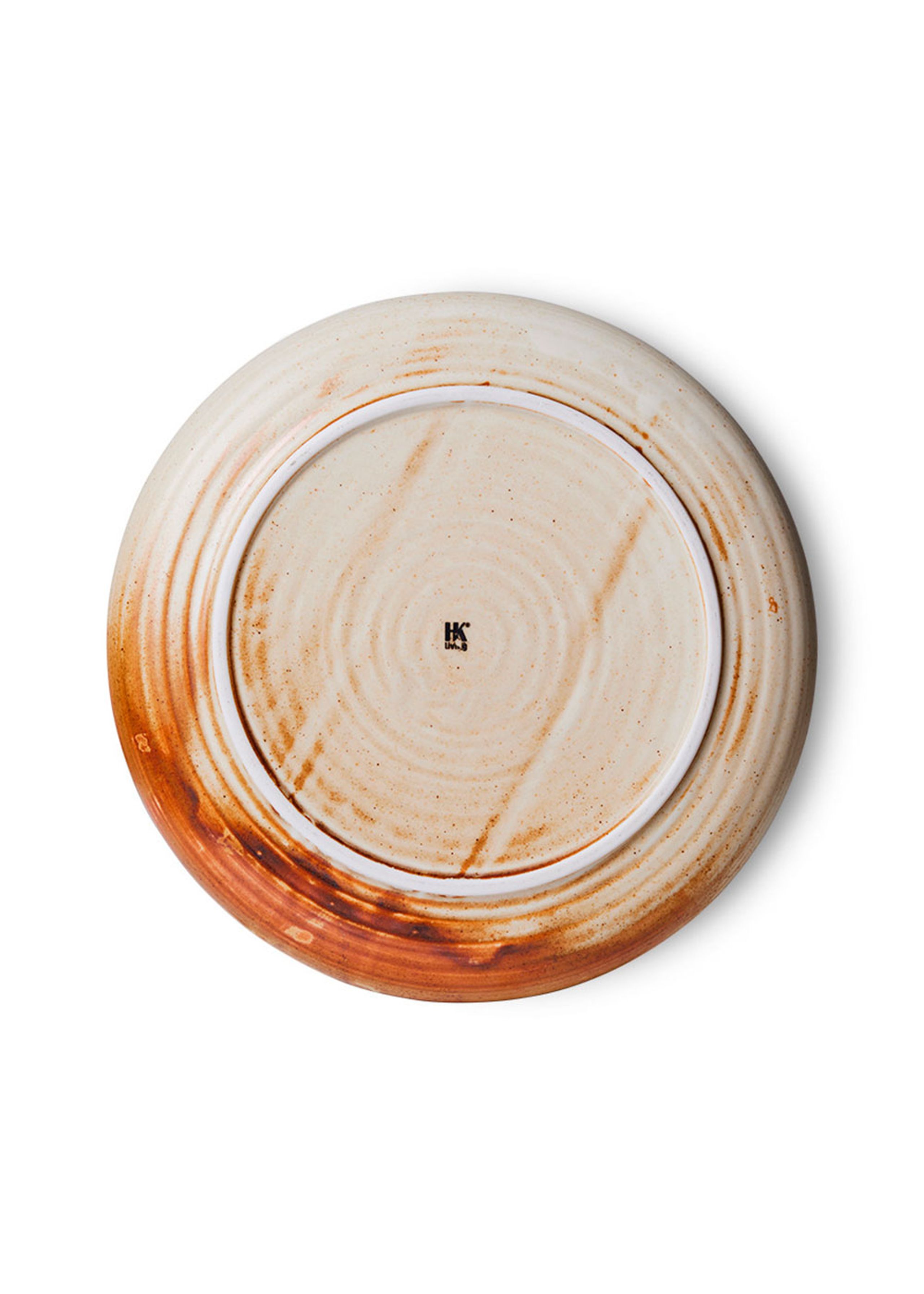 HKLiving - Plate - Chef Ceramics - Side Plate - Rustic Cream/Brown