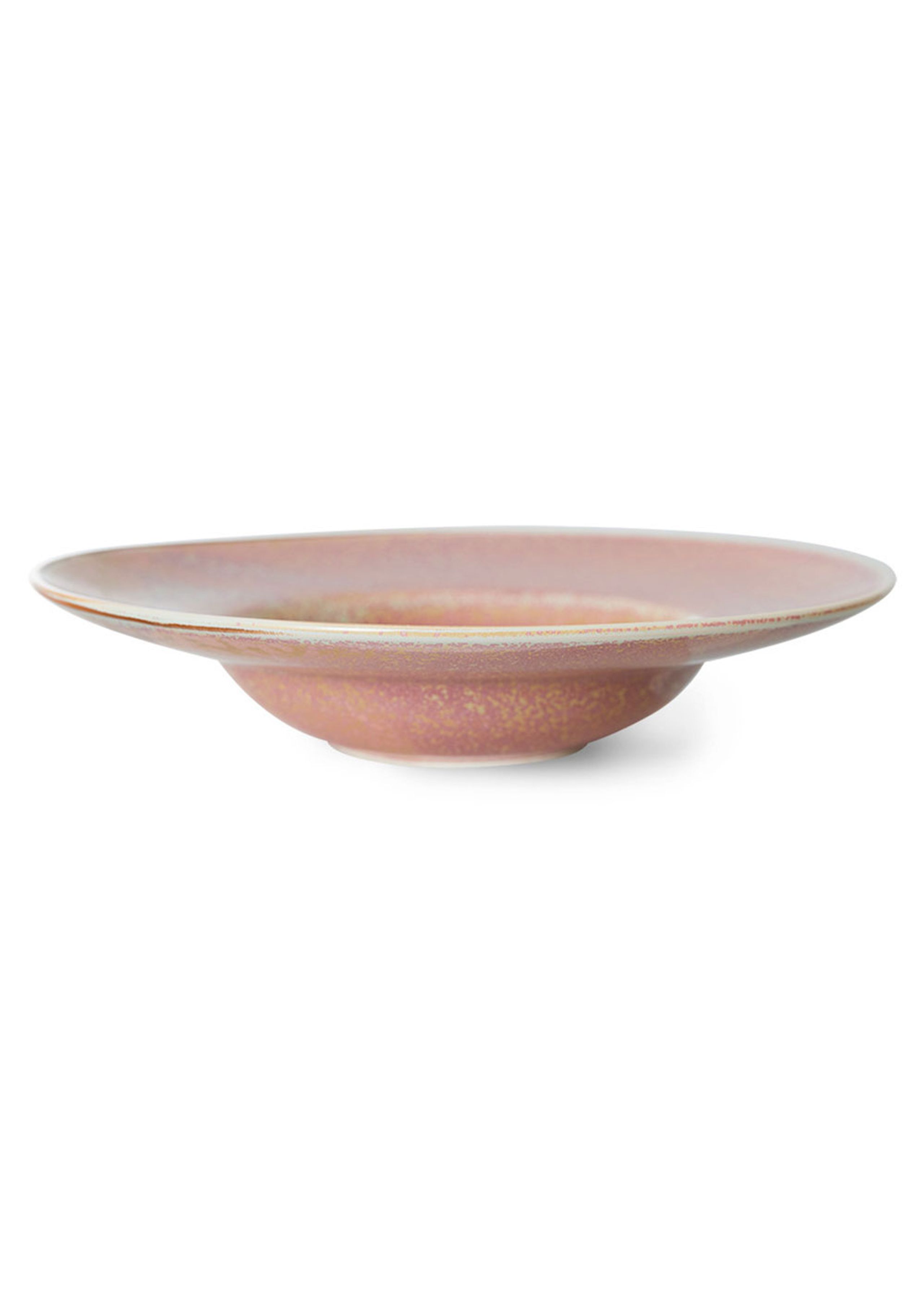 HKLiving - Bord - Chef Ceramics - Pasta Plate - Rustic Pink