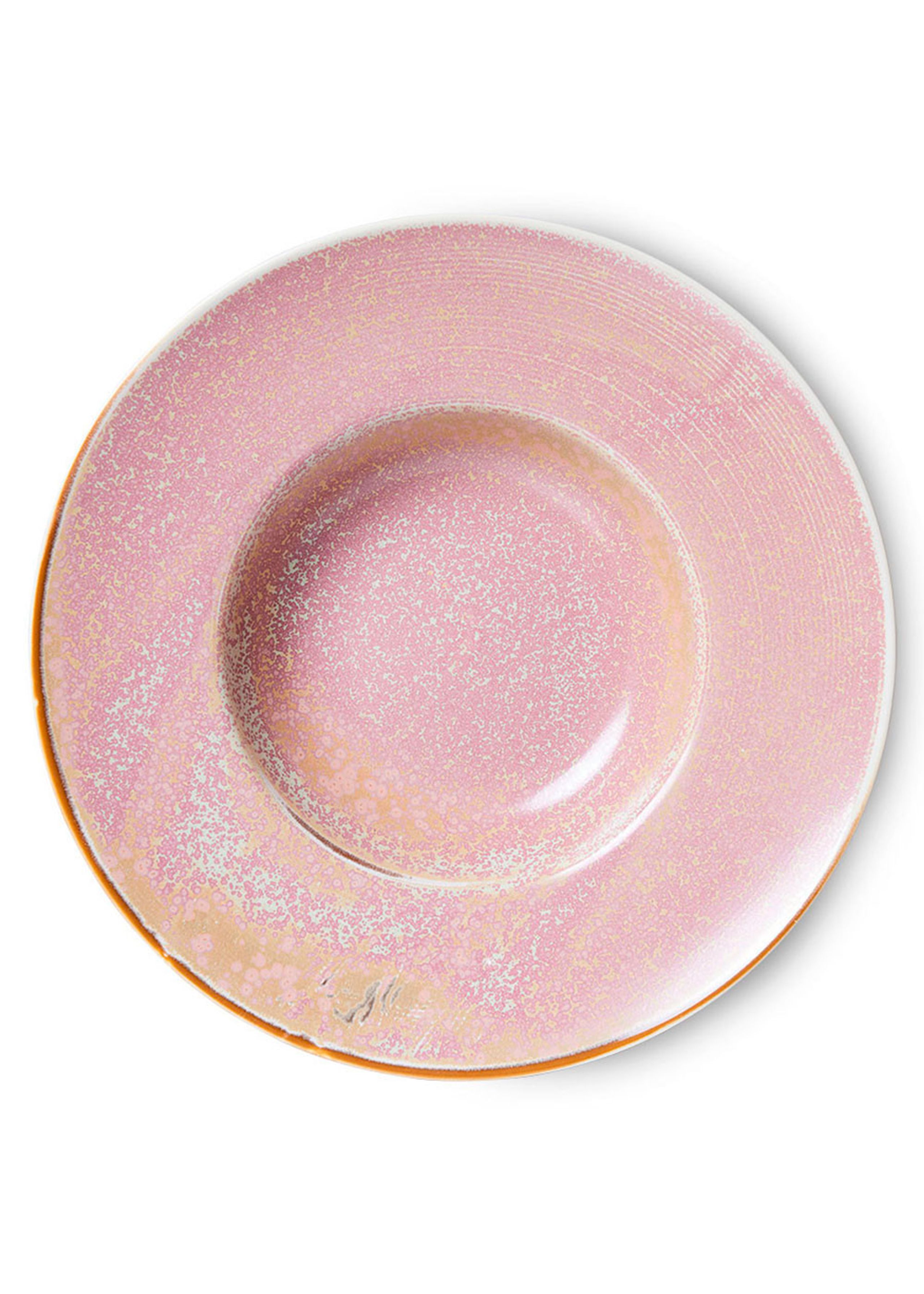 HKLiving - Bord - Chef Ceramics - Pasta Plate - Rustic Pink