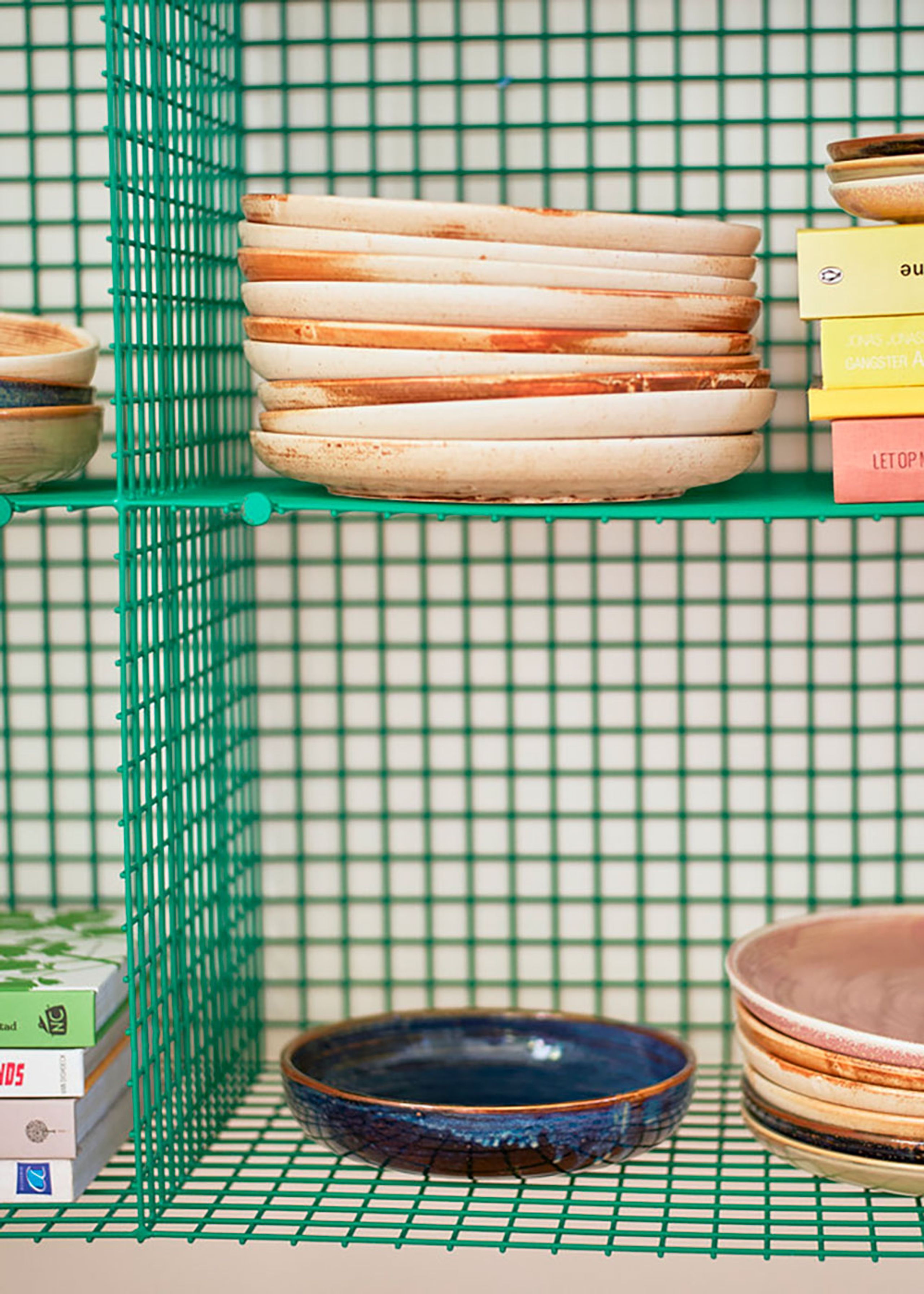 HKLiving - Plaque - Chef Ceramics - Deep Plate, Large - Rustic Blue