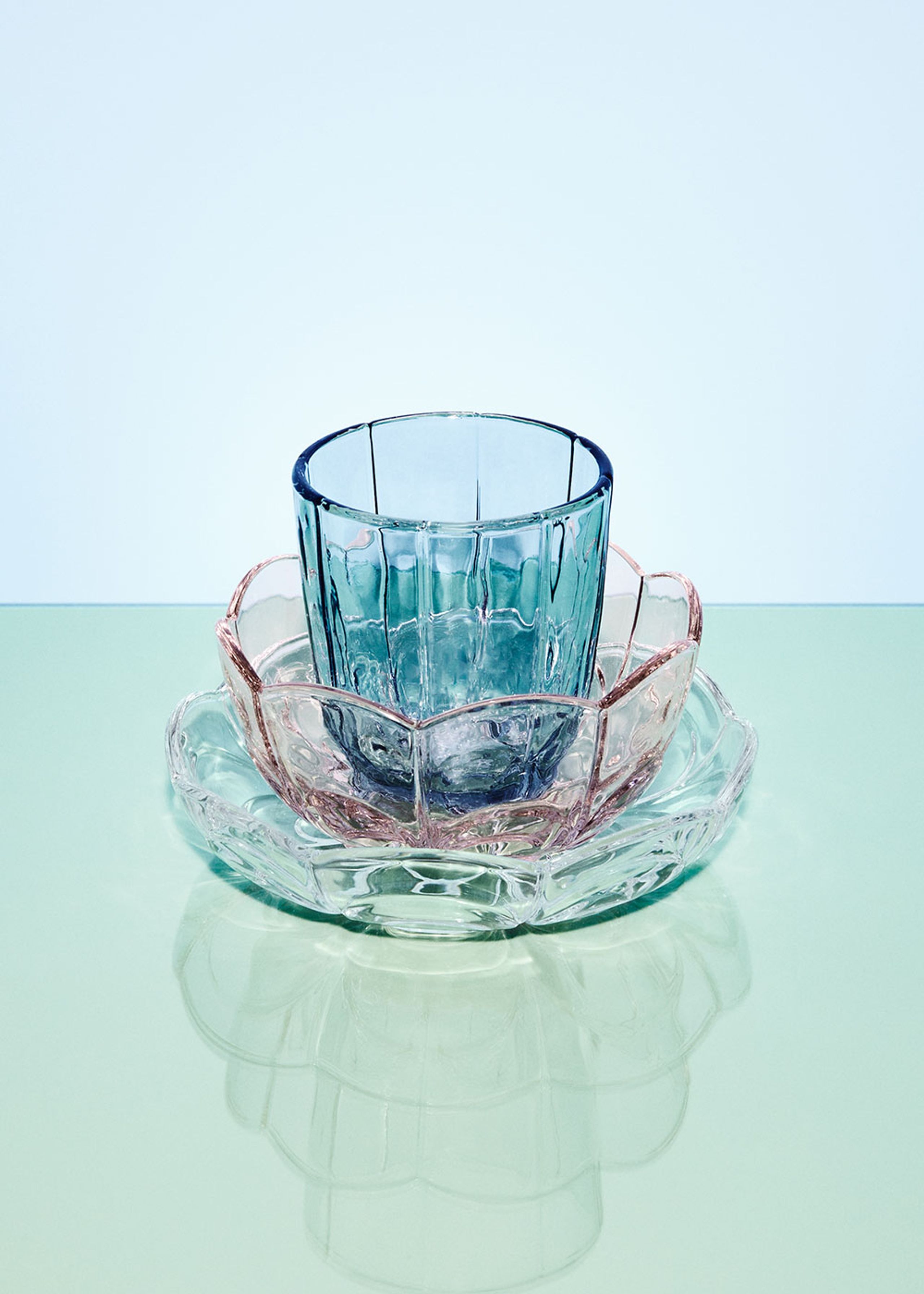 Holmegaard - Glas - Lily Tumbler - Blue Iris (2 pcs.)