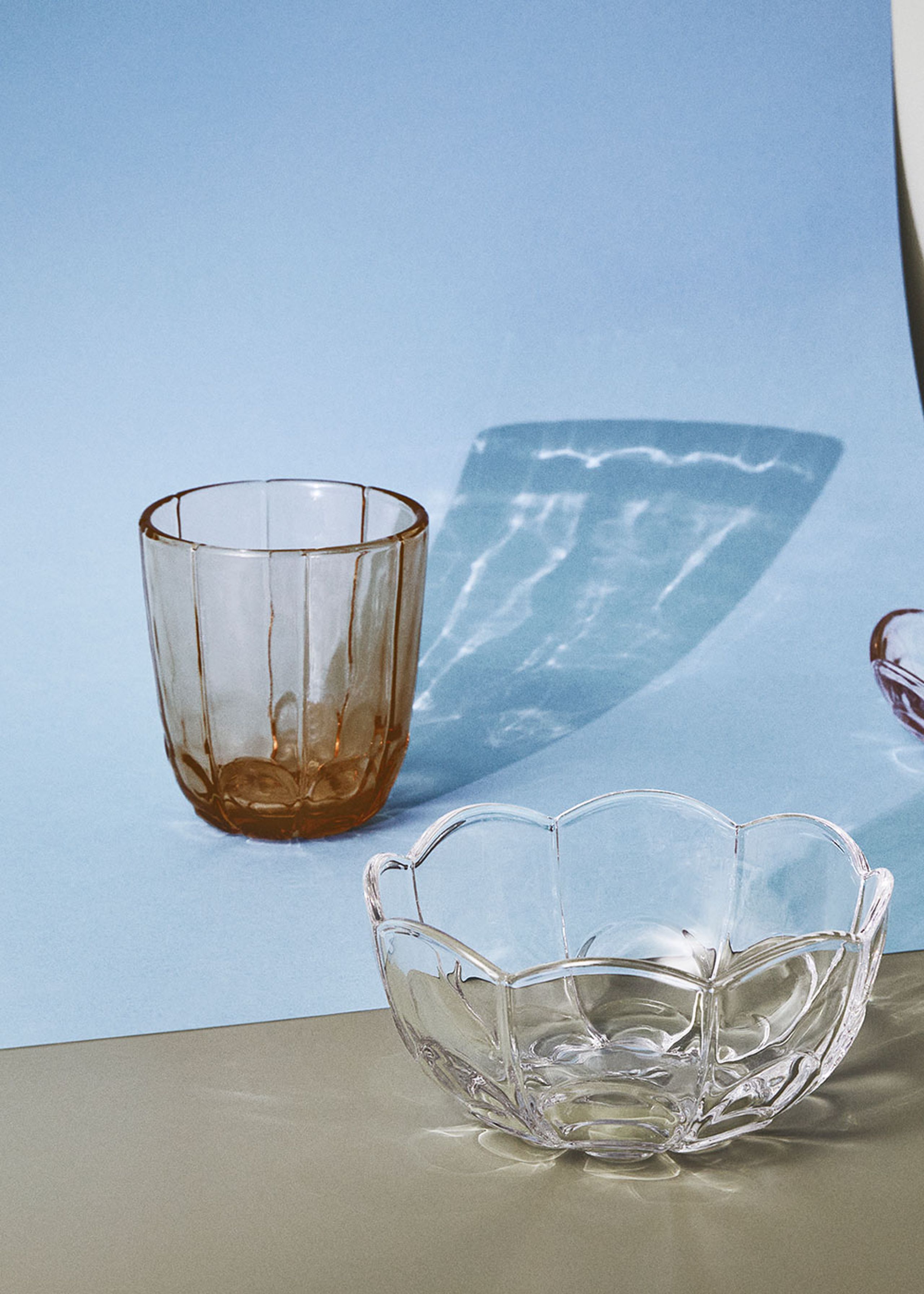 Holmegaard - Vetro - Lily Tumbler - Toffee Rose (2 pcs.)