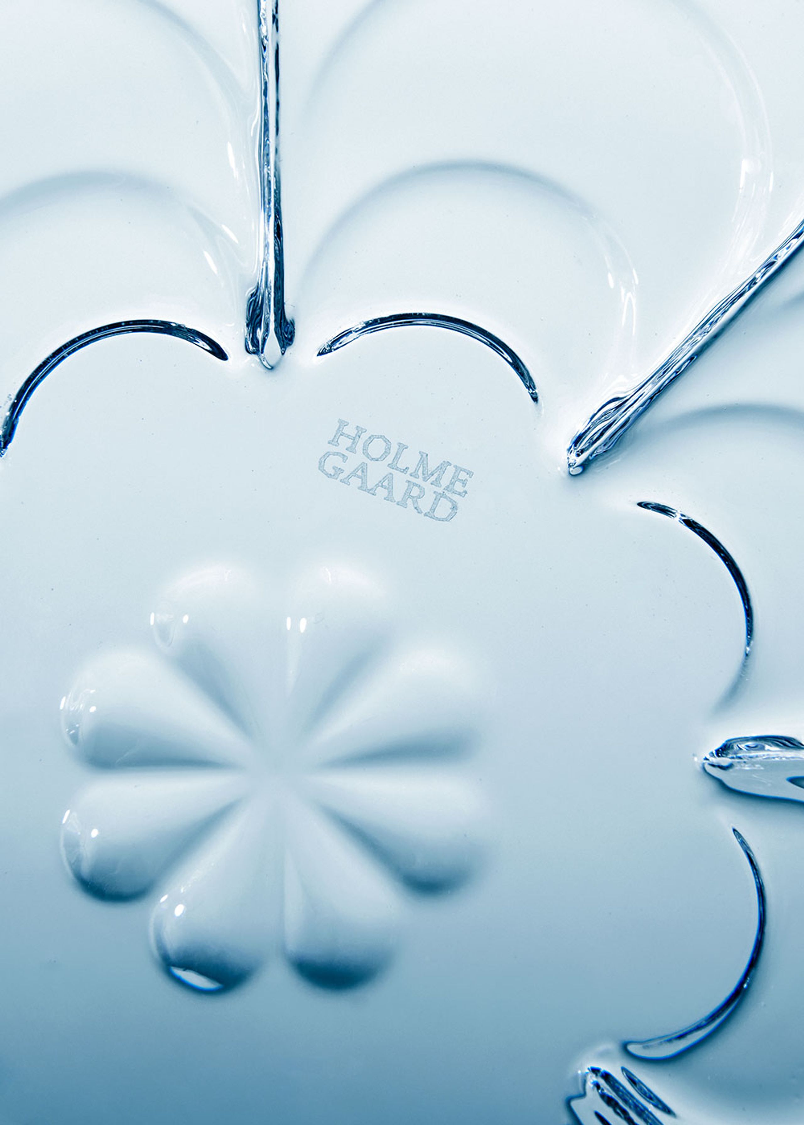 Holmegaard - Teller - Lily Dessert Plate - Blue Iris (2 pcs.)