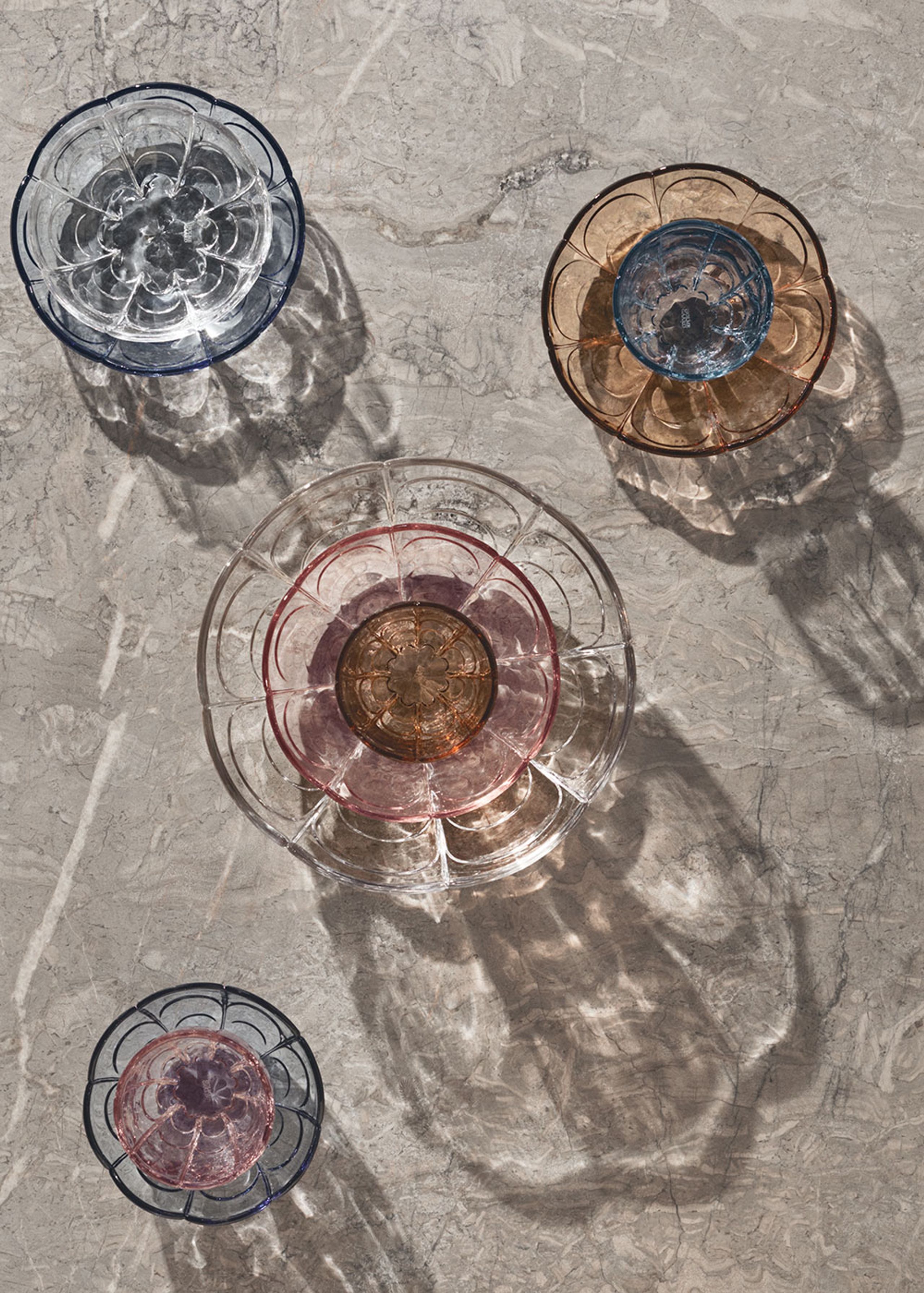 Holmegaard - Teller - Lily Dessert Plate - Blue Iris (2 pcs.)