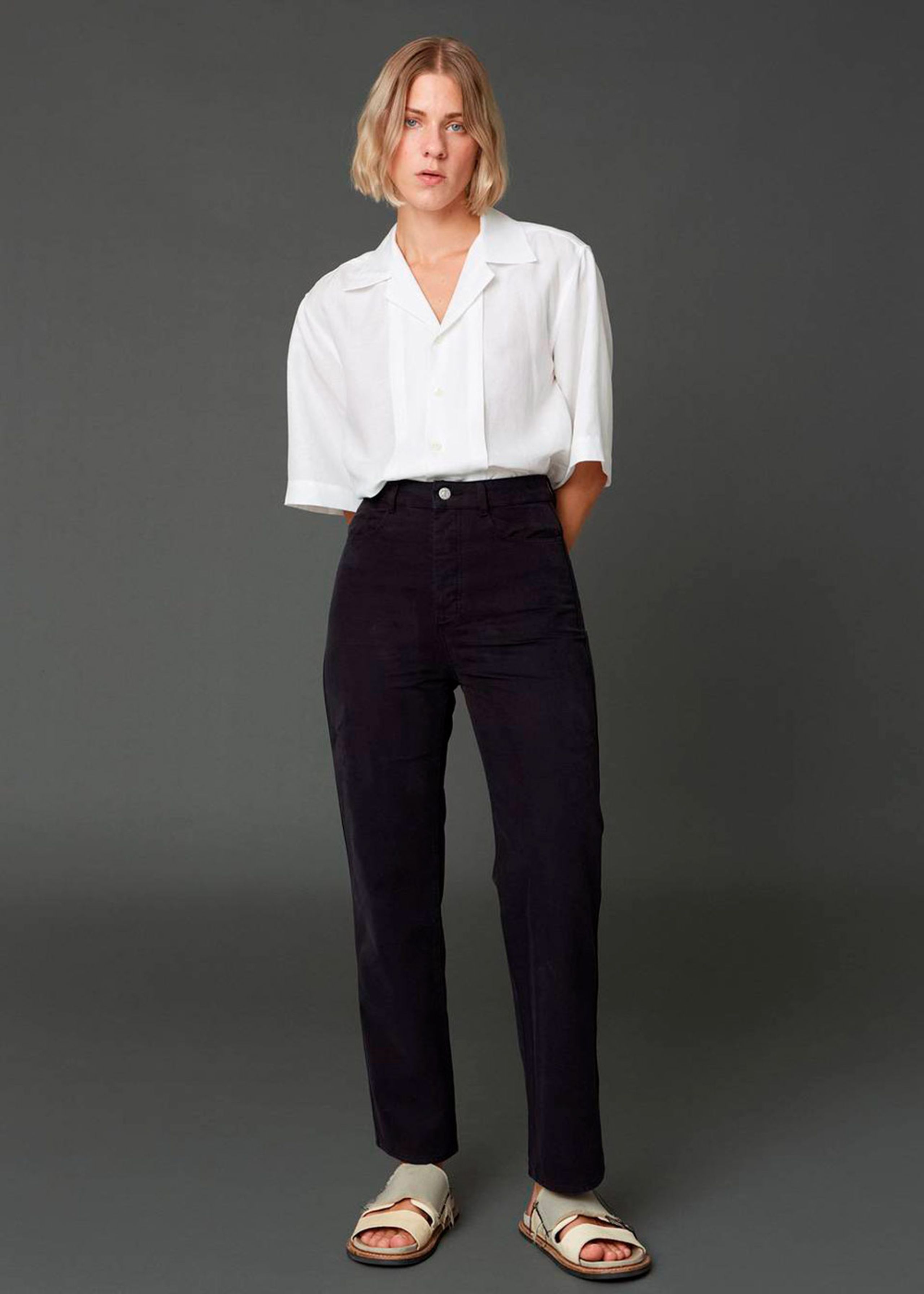 HOPE - Pants - Stock Trousers SS22 - Black