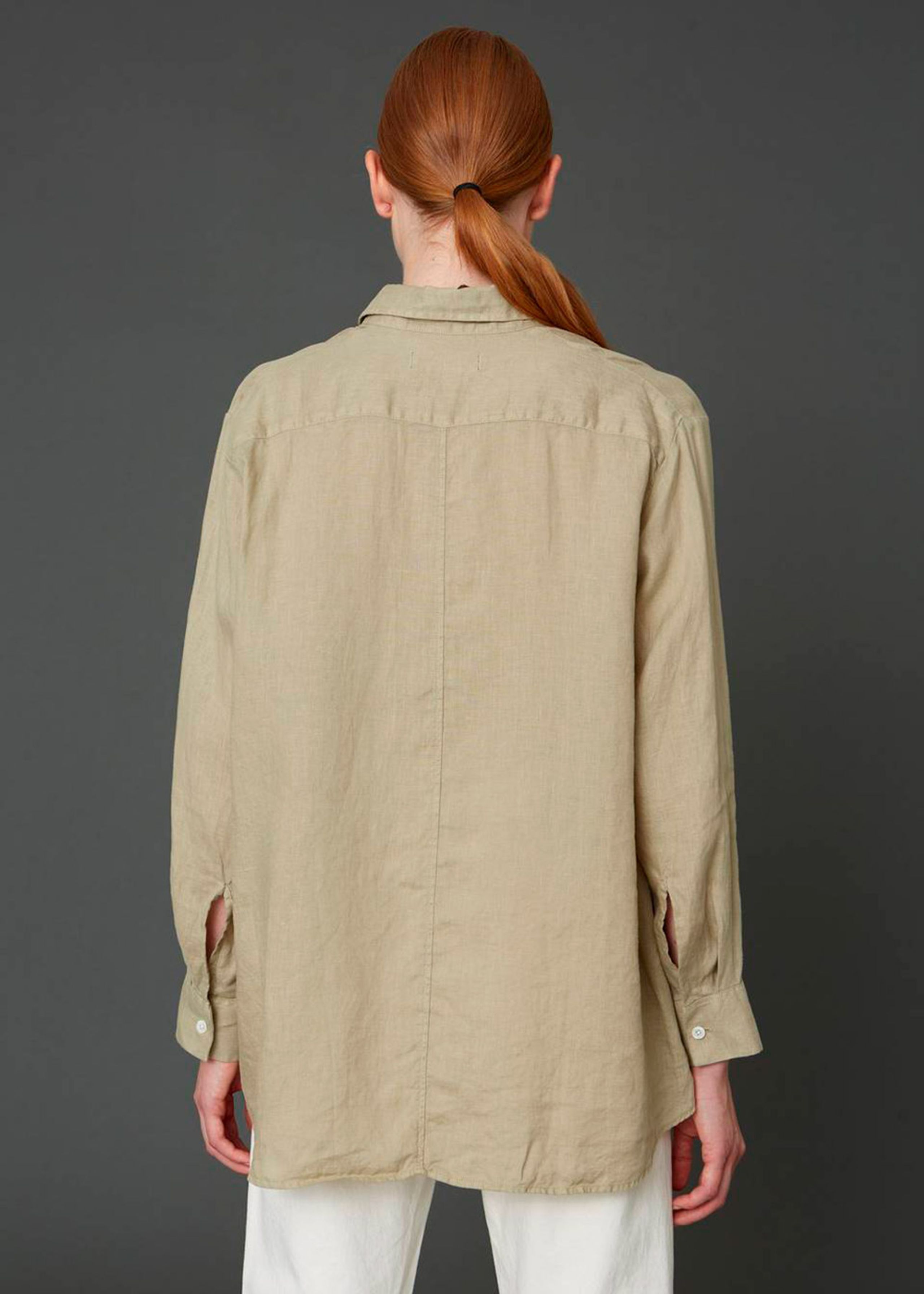HOPE - Shirt - Elma Linen Shirt SS21 - Khaki Beige