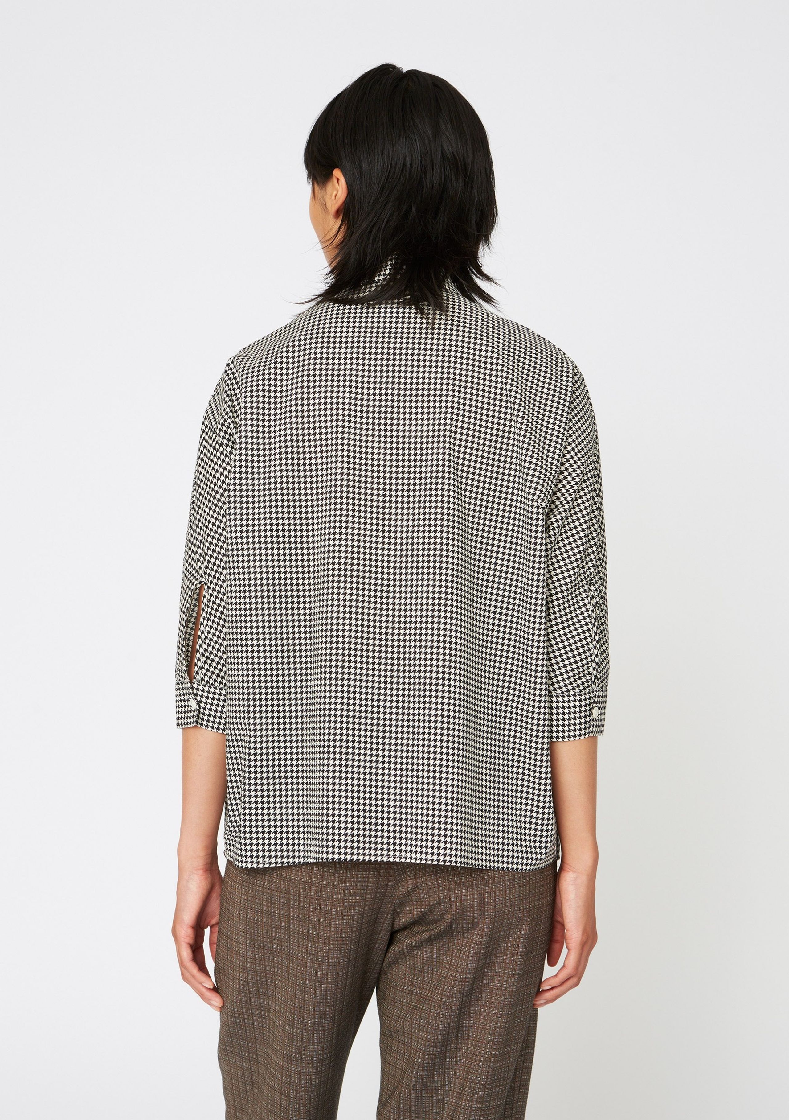 HOPE - Skjorta - Way Shirt AW20 - Cream White Dogtooth