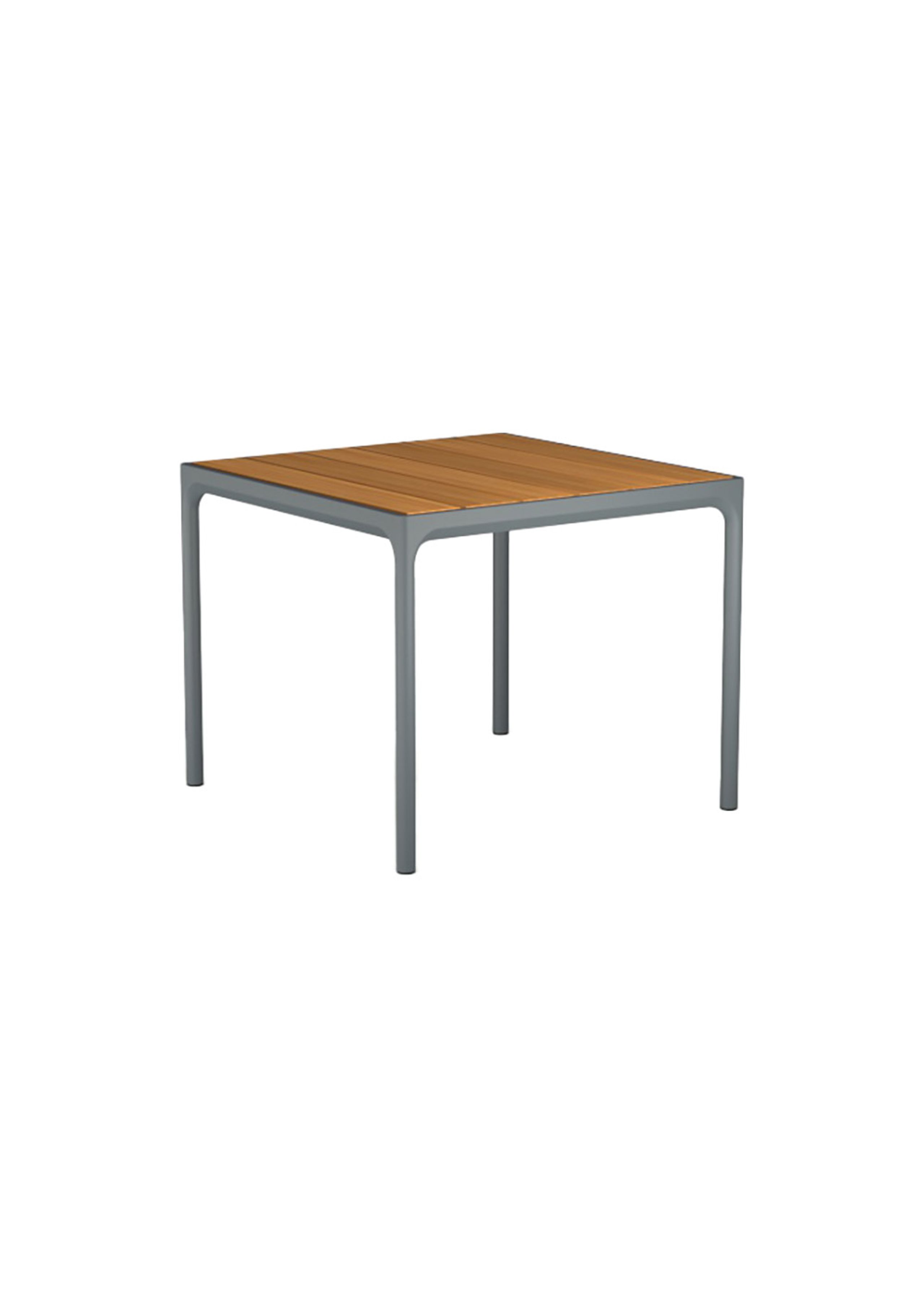 HOUE - Havebord - FOUR Table - Grey/Bamboo 90x90