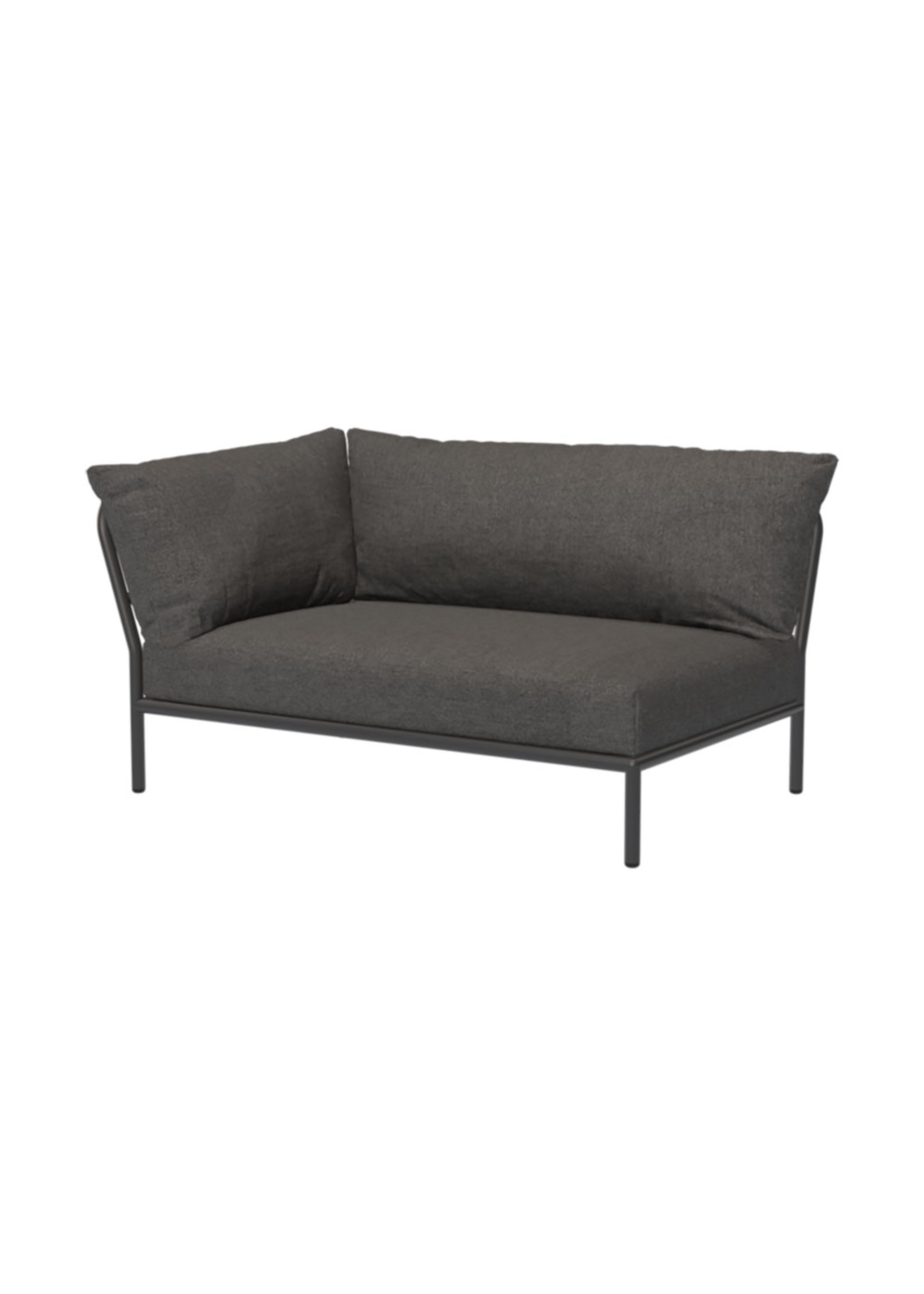 HOUE - Gartensofa - LEVEL 2 / Left Corner - Dark Grey/Dark Grey