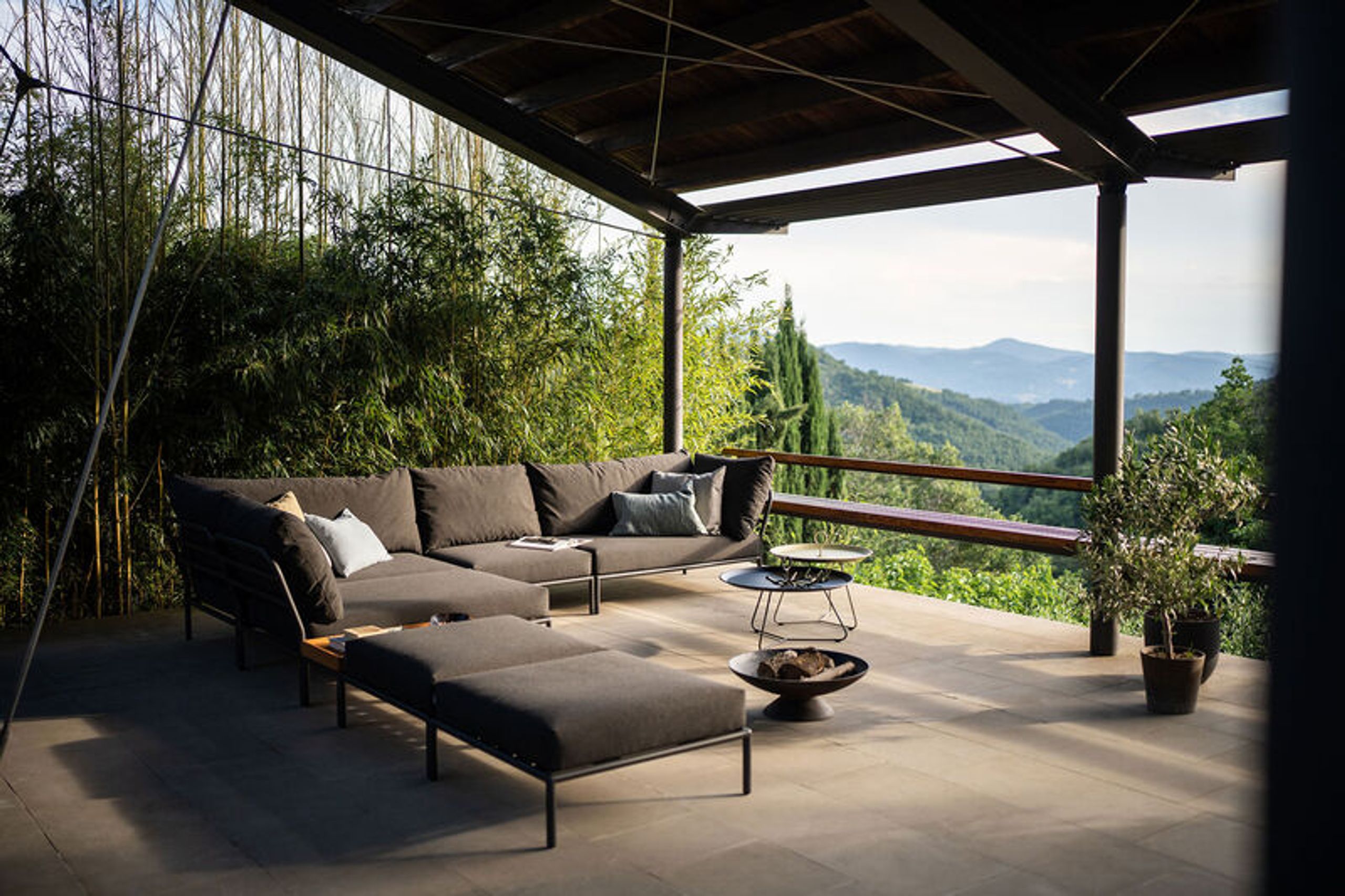 HOUE - Puutarha sohva - LEVEL 2 / Lounge Chair - Rust/Muted White