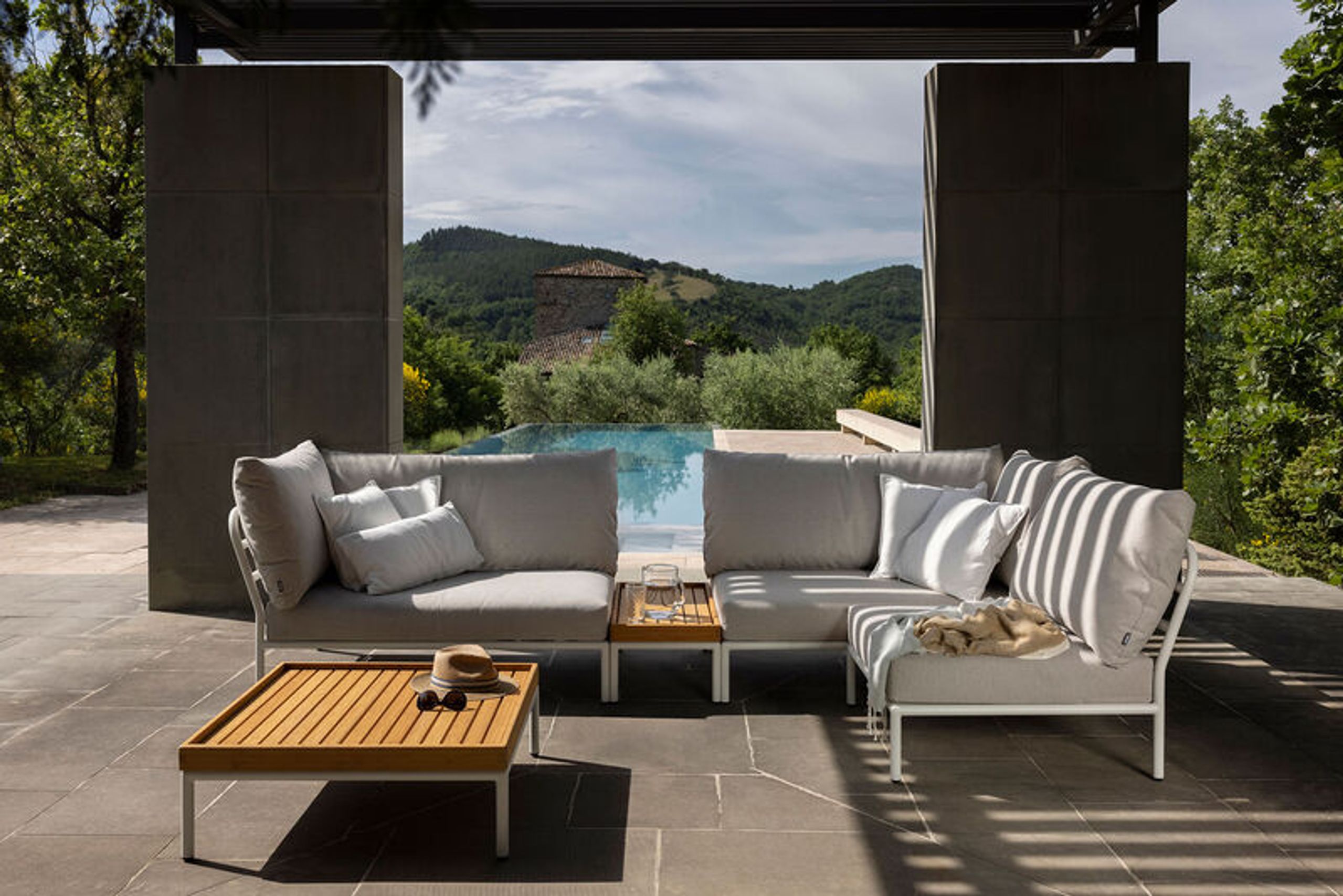 HOUE - Havesofa - LEVEL 2 / Right Corner - Dark Grey/Dark Grey