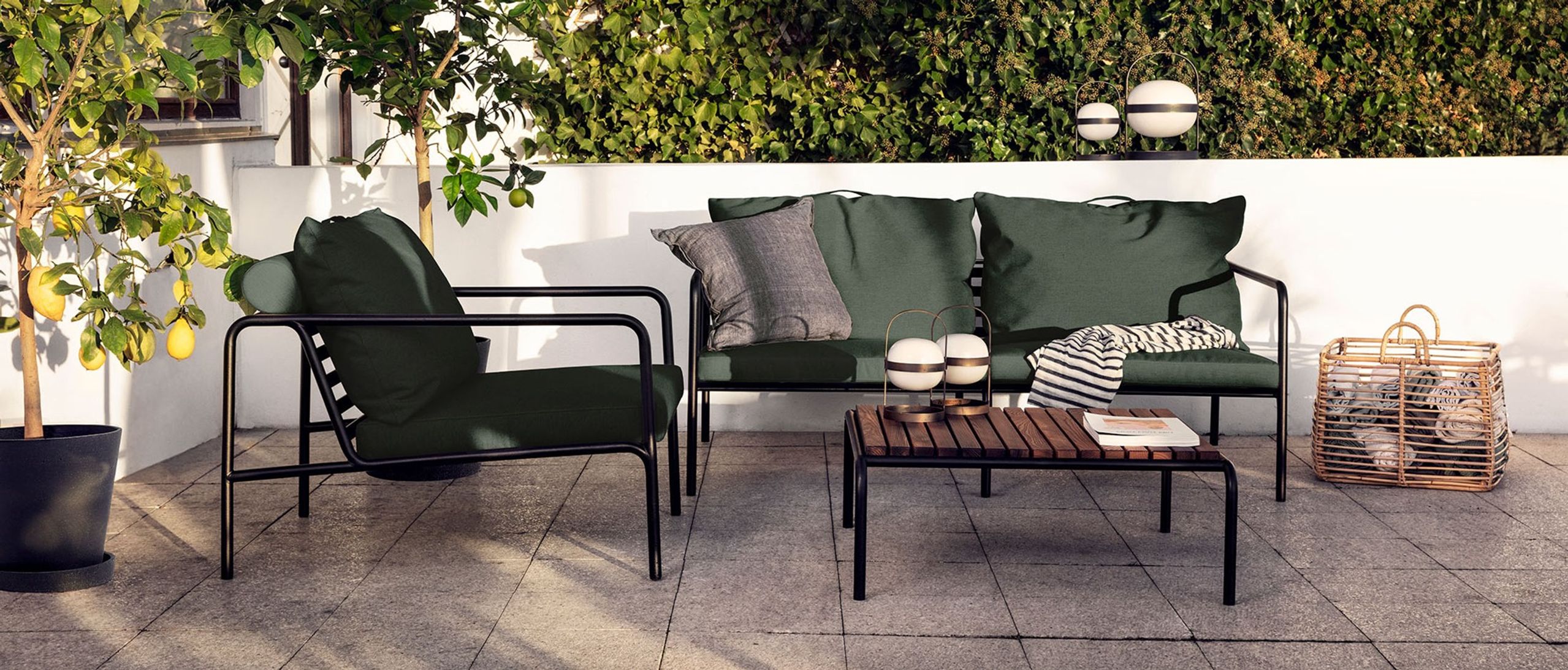 HOUE - Gartenstuhl - AVON Lounge Chair - Alpine/Black