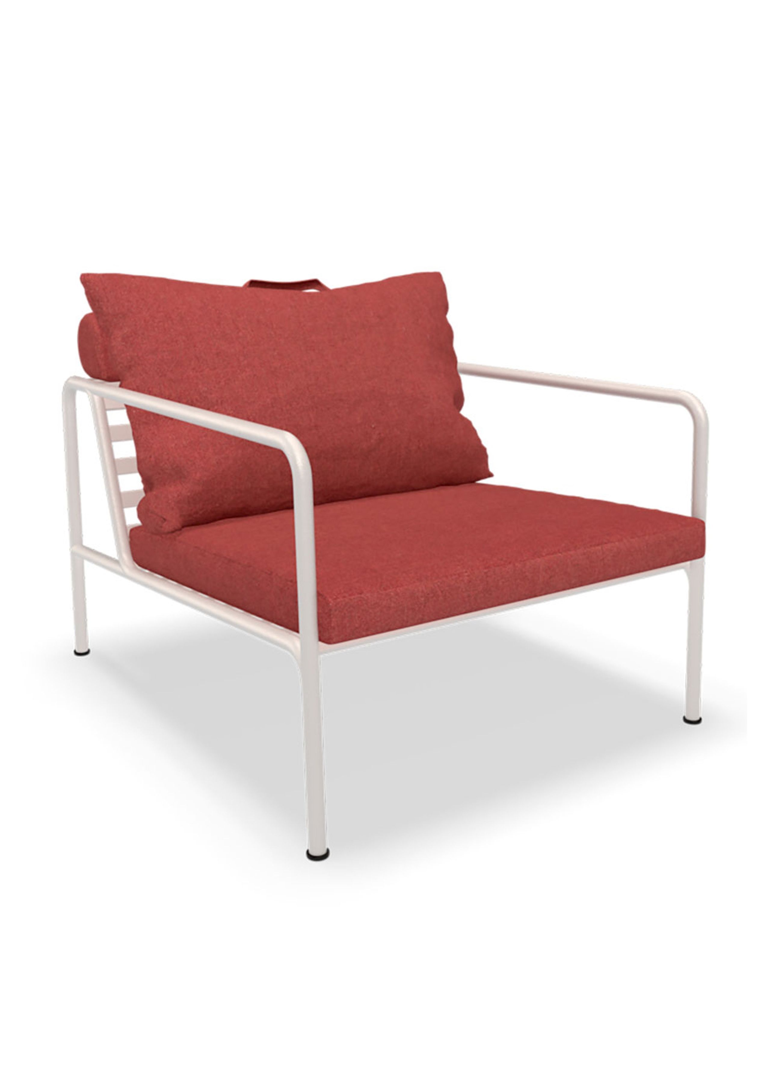HOUE - Garden chair - AVON Lounge Chair - Scarlet/Muted White