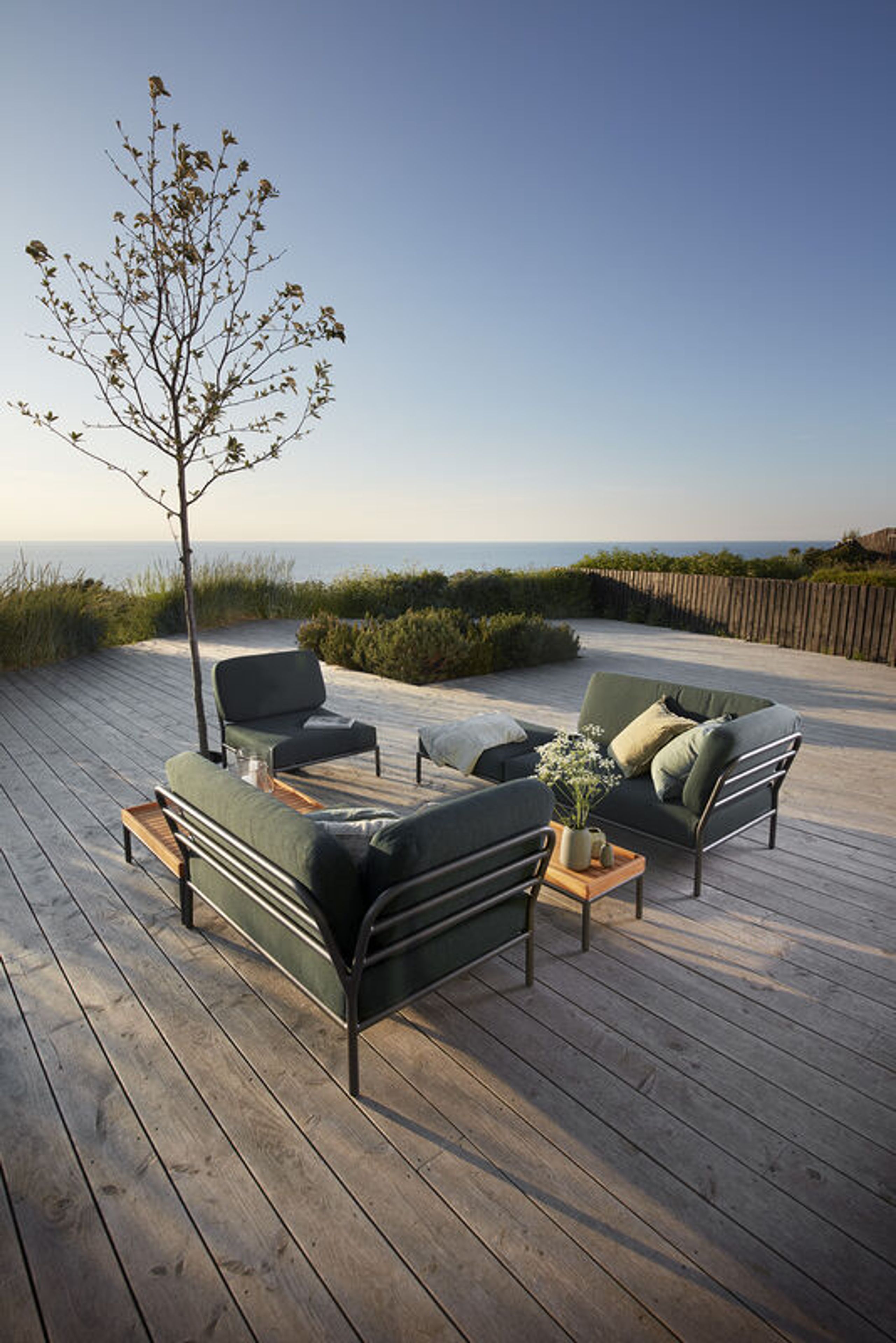 HOUE - Cadeira de jardim - LEVEL / Lounge Chair - Indigo/Dark Grey