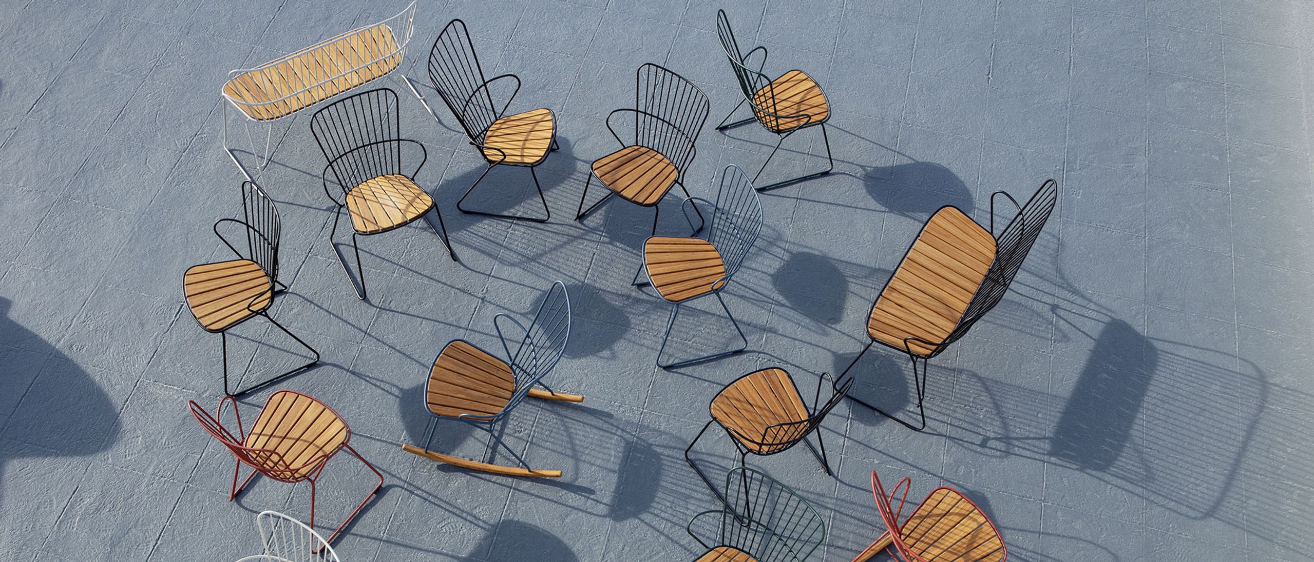 HOUE - Stuhl - Paon bench - Pine green