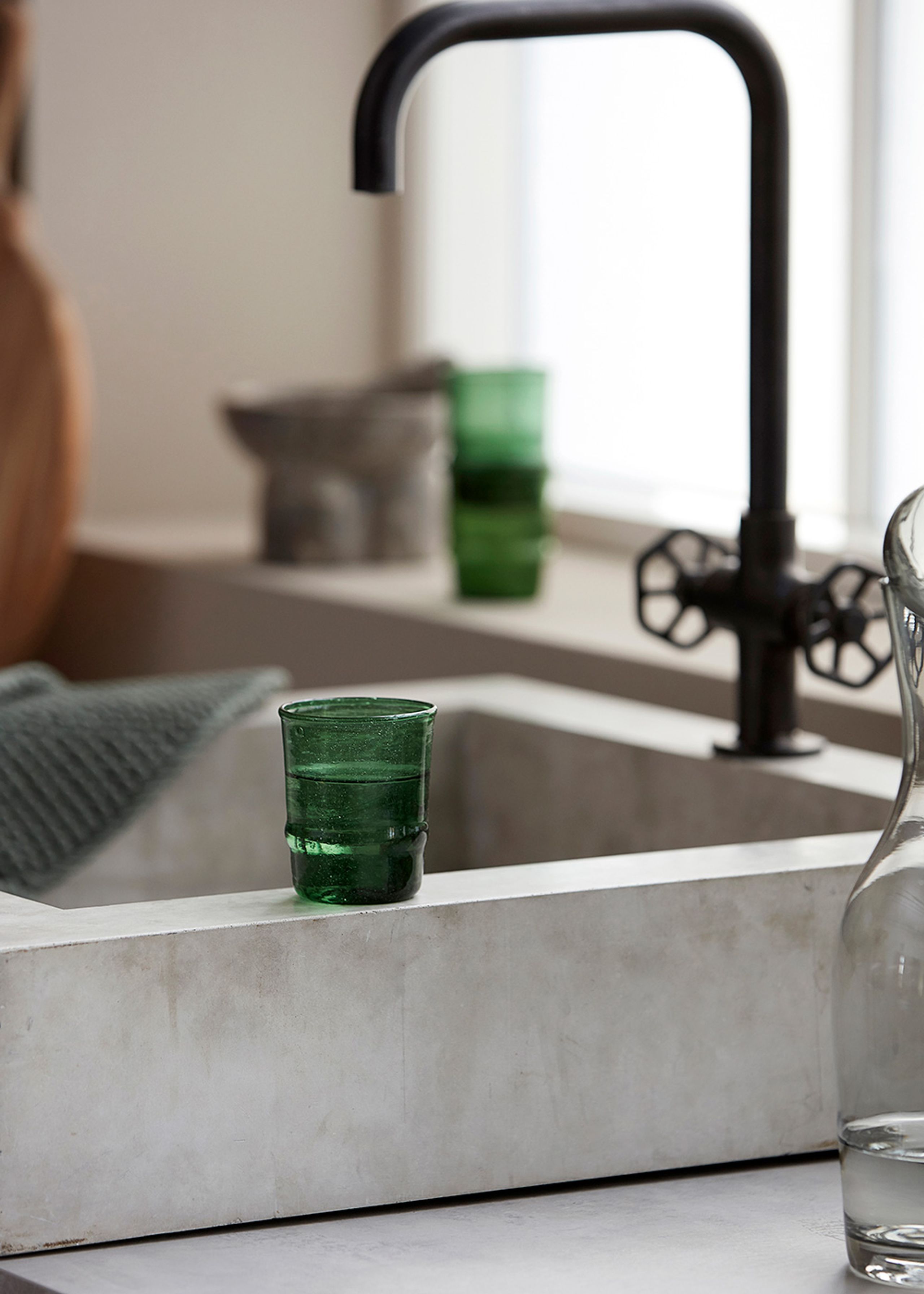 House doctor - Szkło - Jeema Tumbler - Dark Green