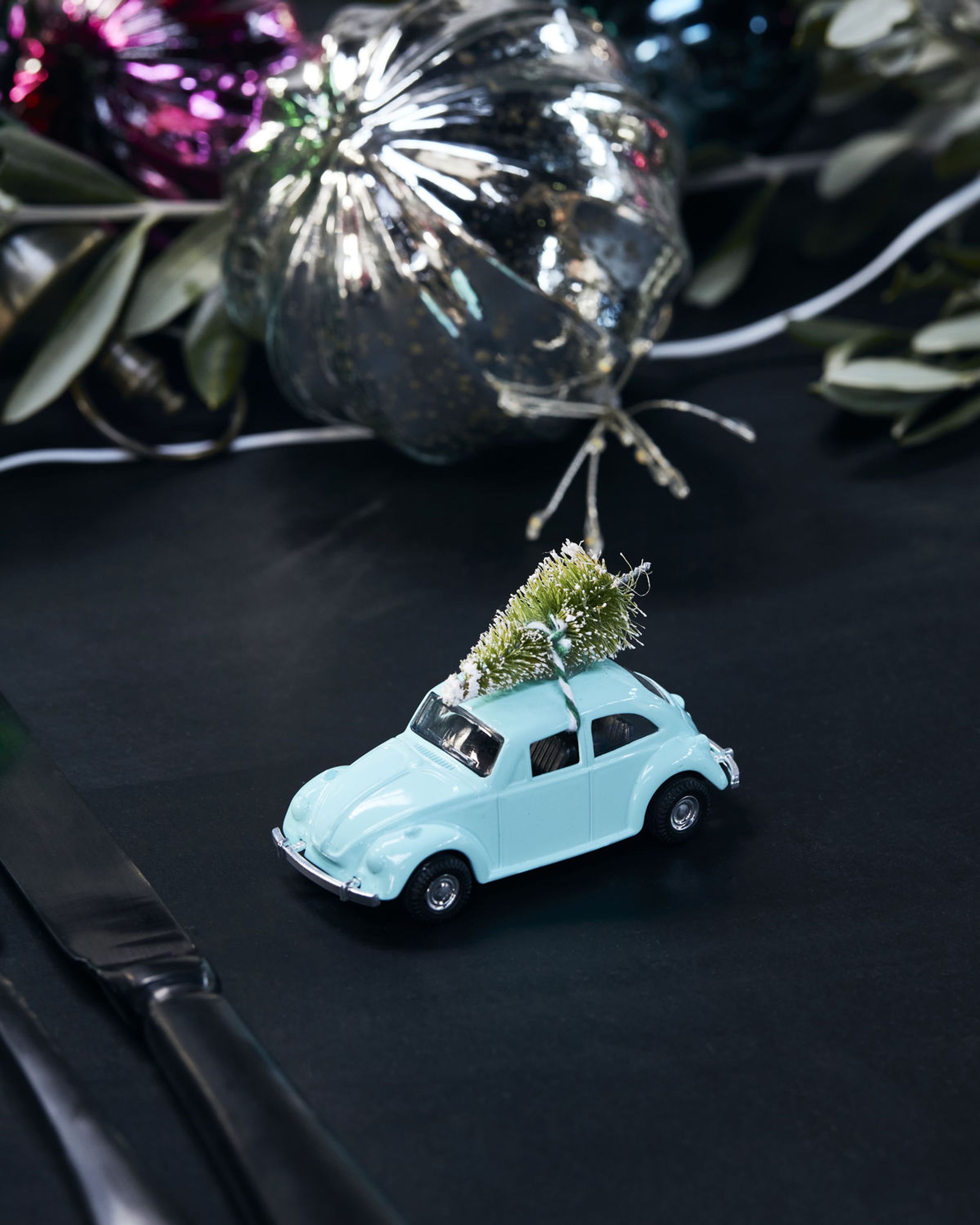 House doctor - Decorações natalinas - XMAS Car - Light Blue - Mini