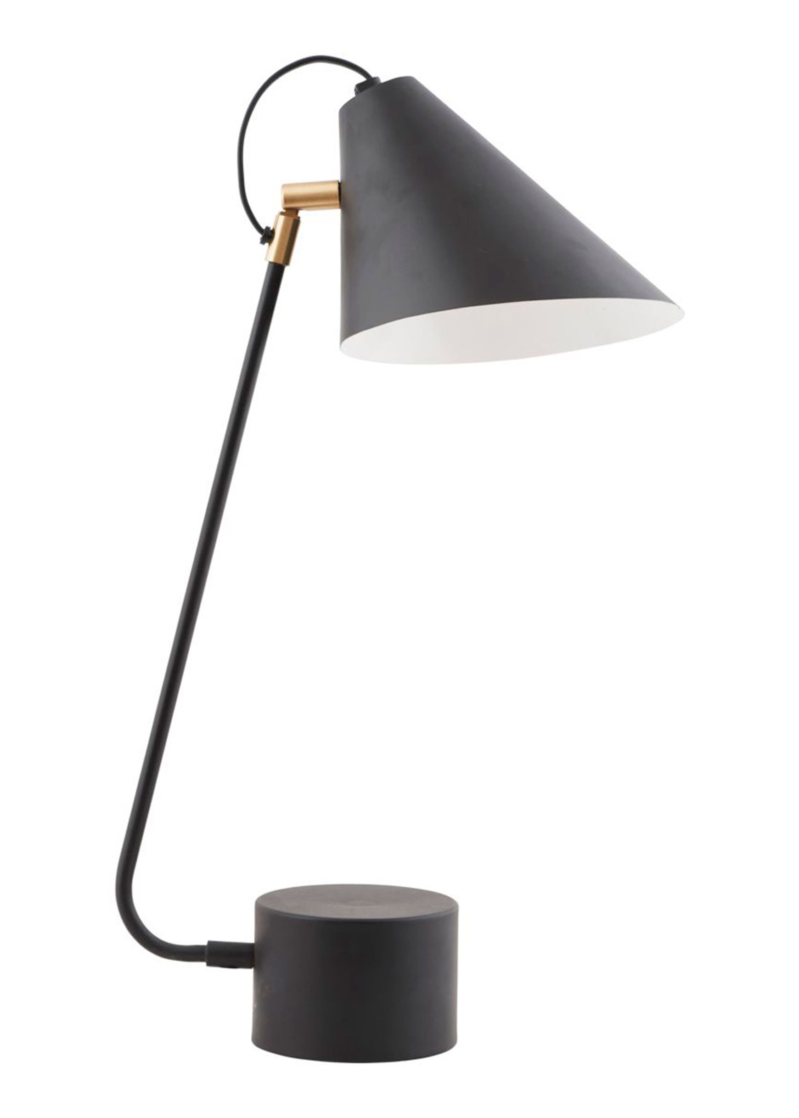 House doctor - Stolní lampa - Club Tablelamp - Extra Small - Black/White