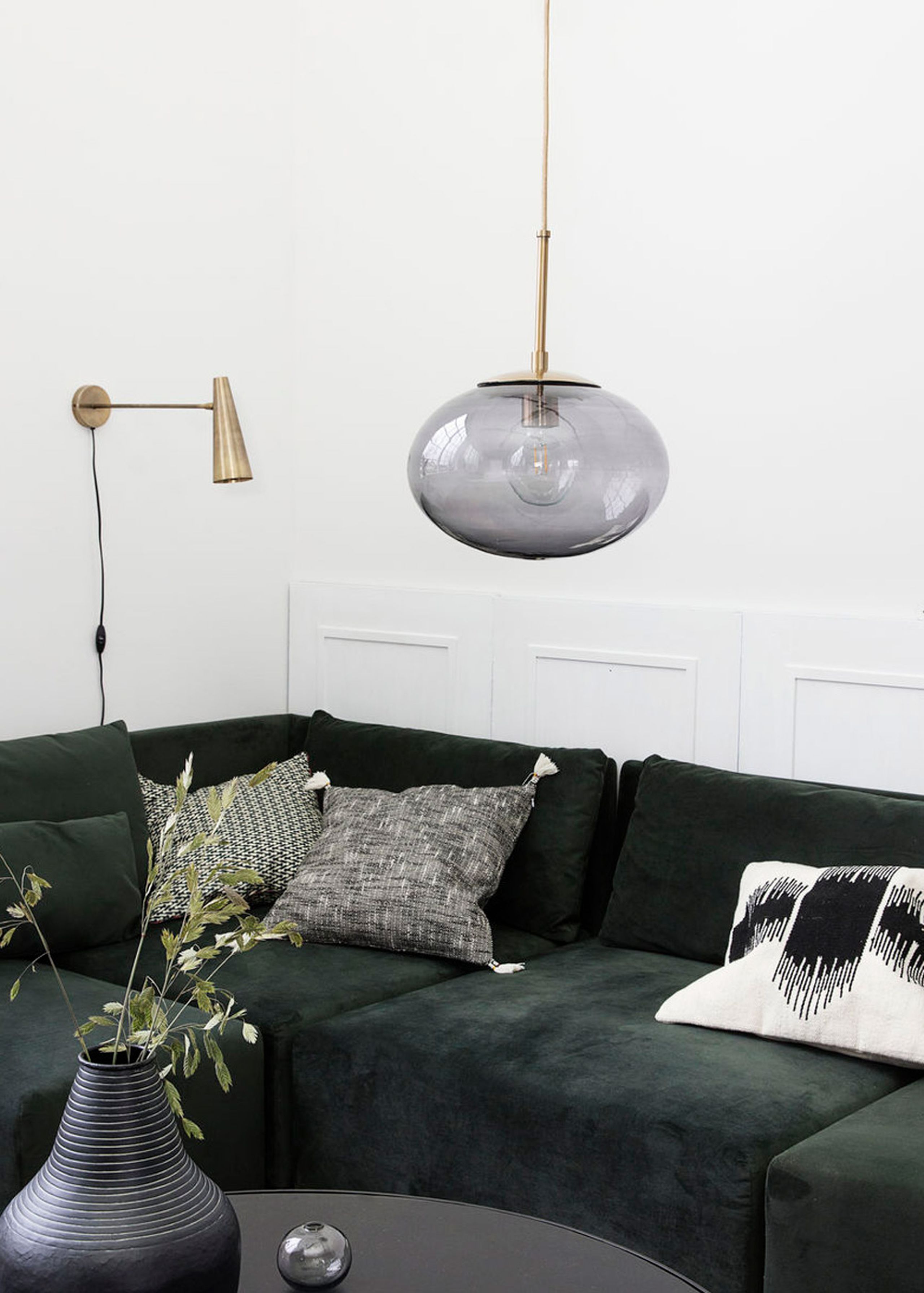 House doctor - Lamp - Opal Lamp - Large - Black