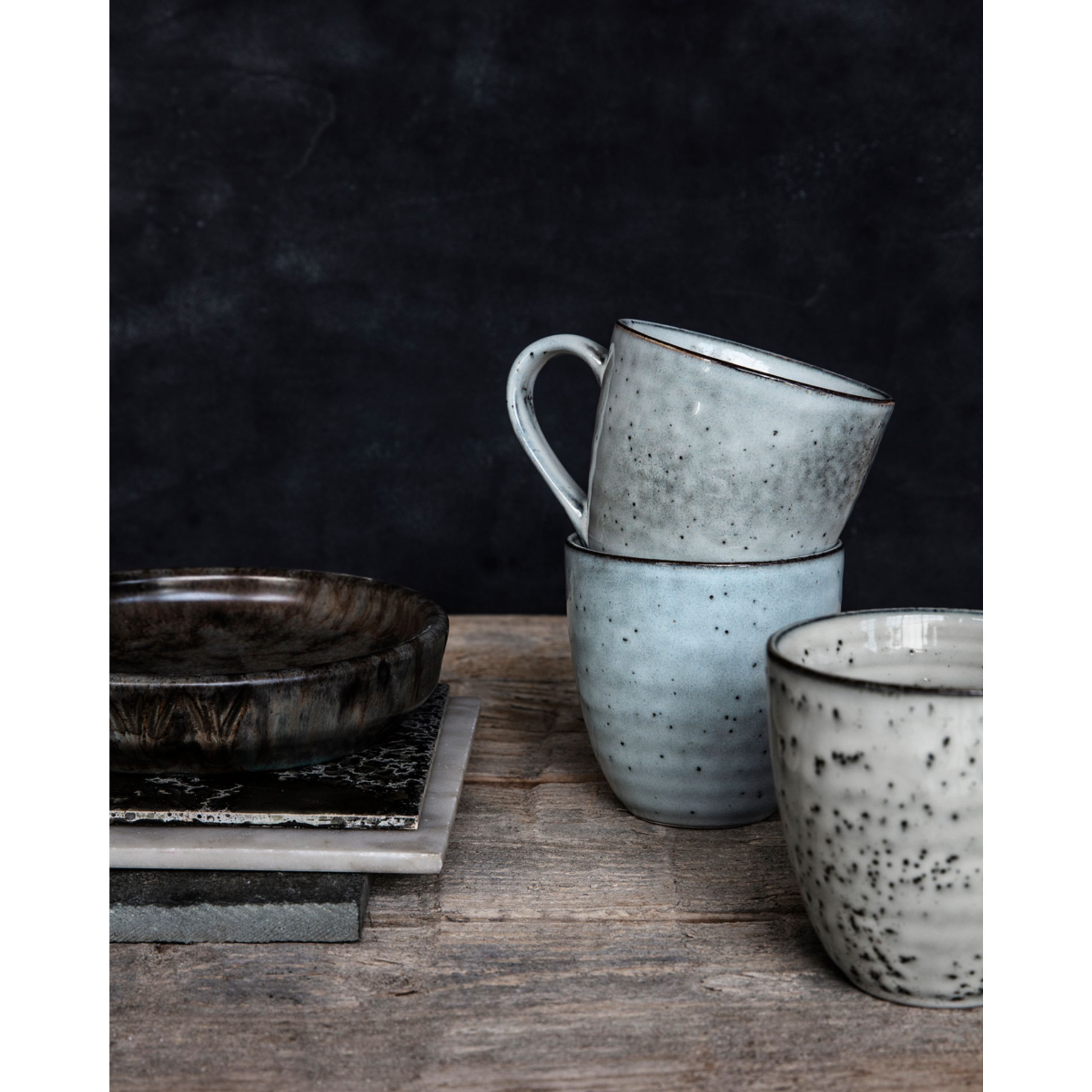 House doctor - Service de table - HDRustic Collection - Cup, Grå/Blå
