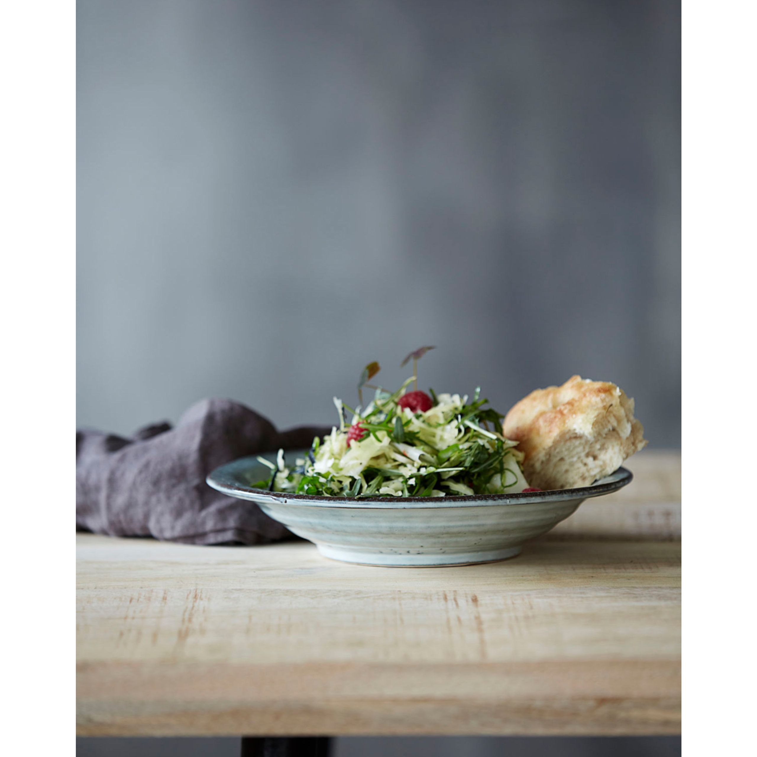 House doctor - Astiasto - HDRustic Collection - Soup Plate, Grå/Blå