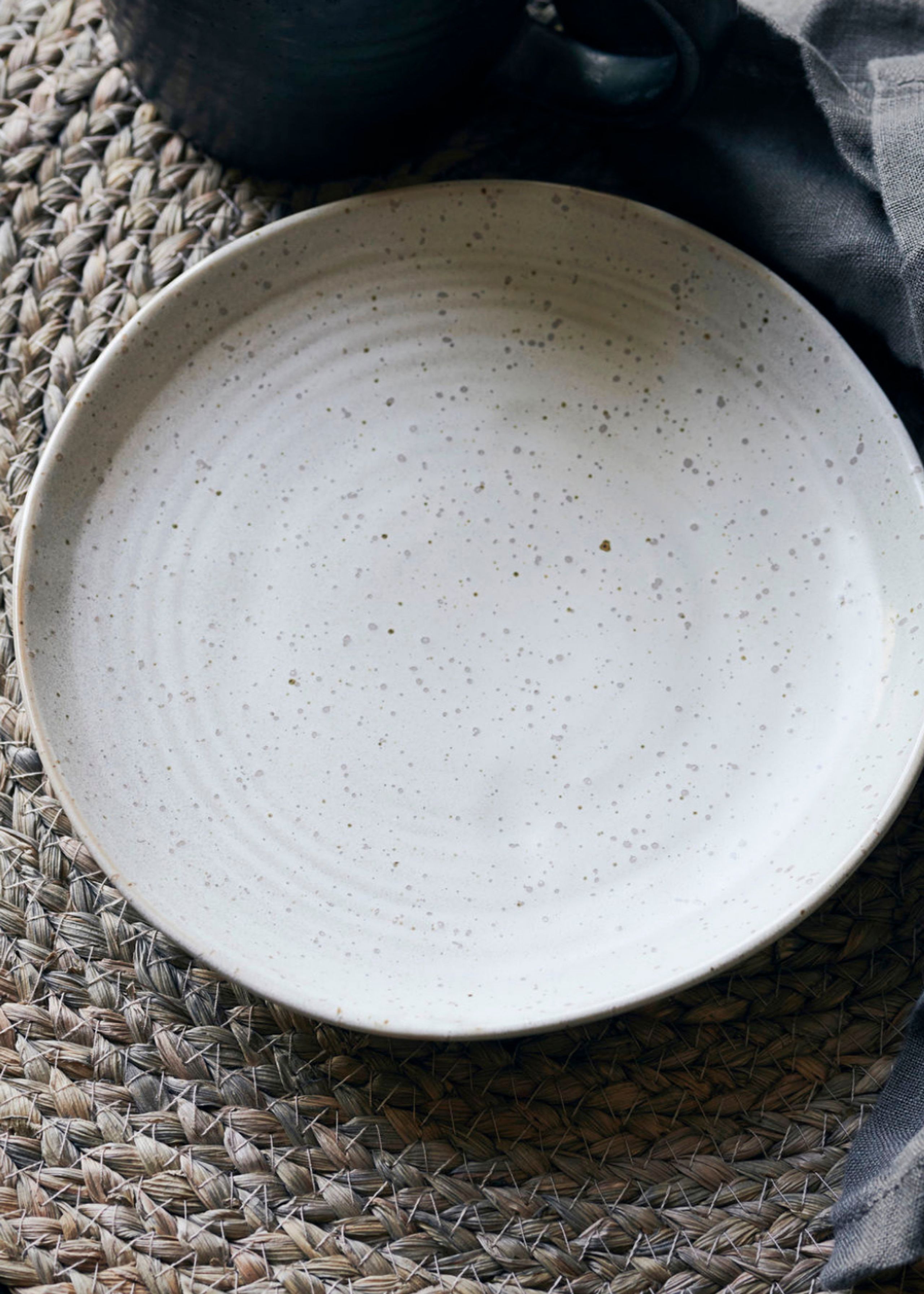 House doctor - Plate - Kagetallerken - House Doctor - Grå/Hvid Small