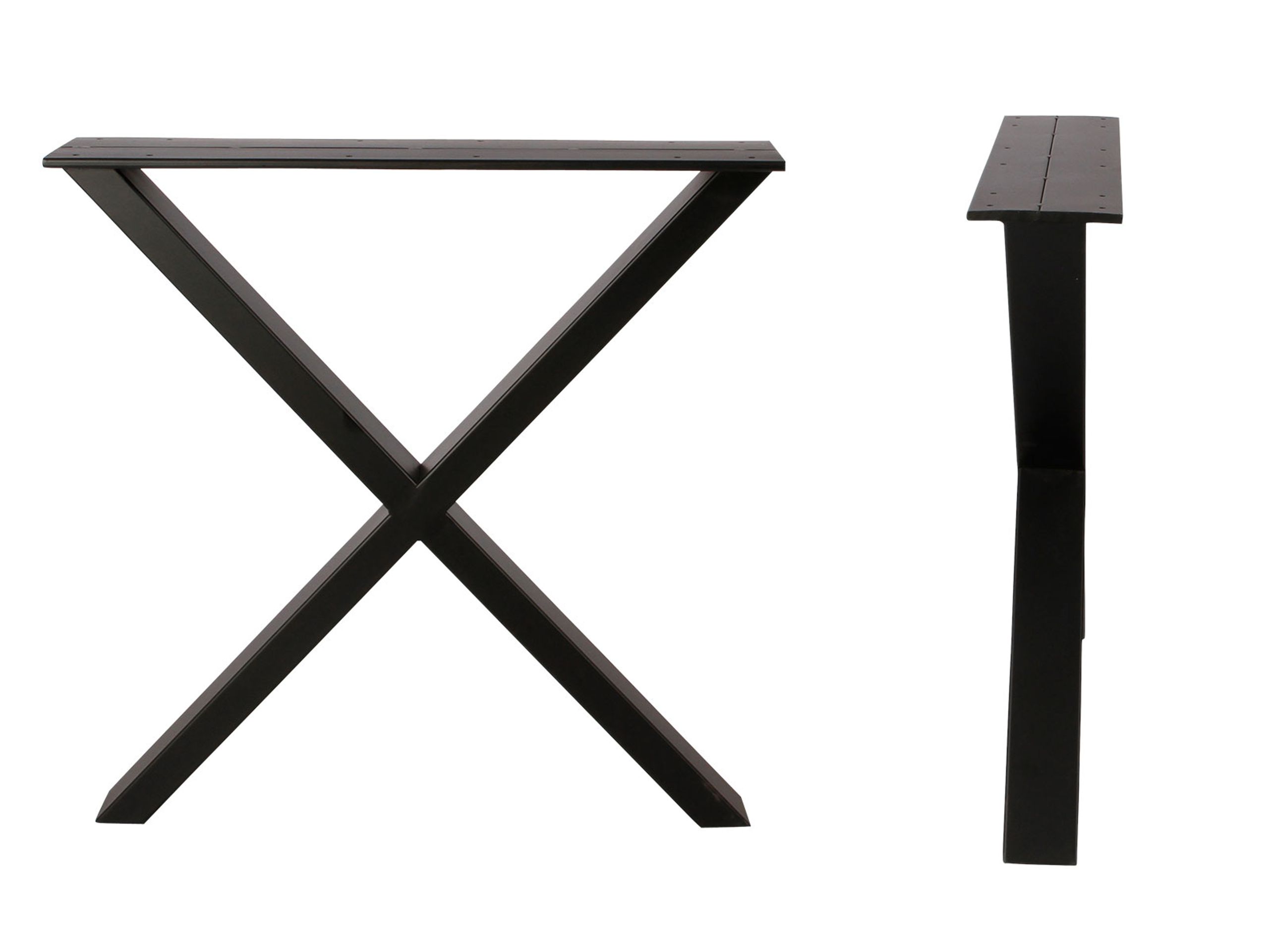 House Of sander - Table Legs - X Base - Black