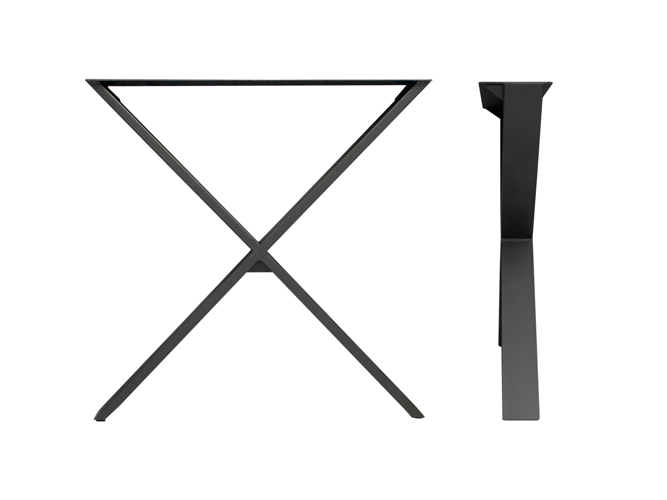 House Of sander - Table Legs - X Base - Black