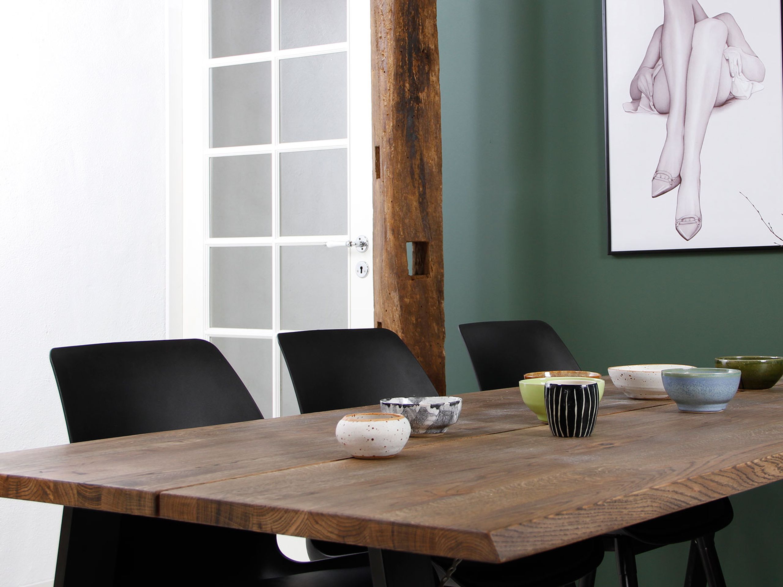 House Of sander - Table top - Curve Dining Tabletop - Smoked Oiled Oak