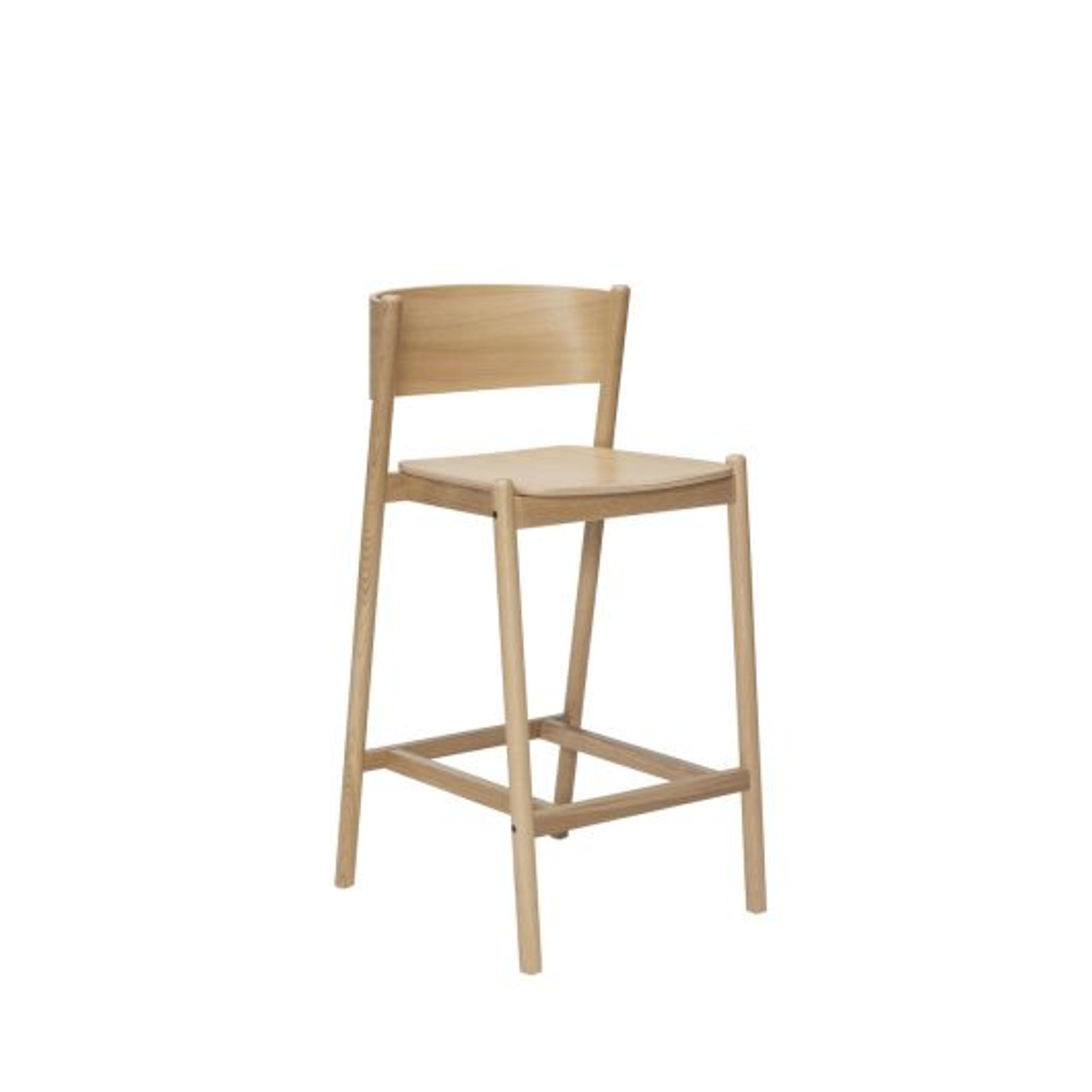 Hübsch - Barstol - Oblique Bar Stool - Natur