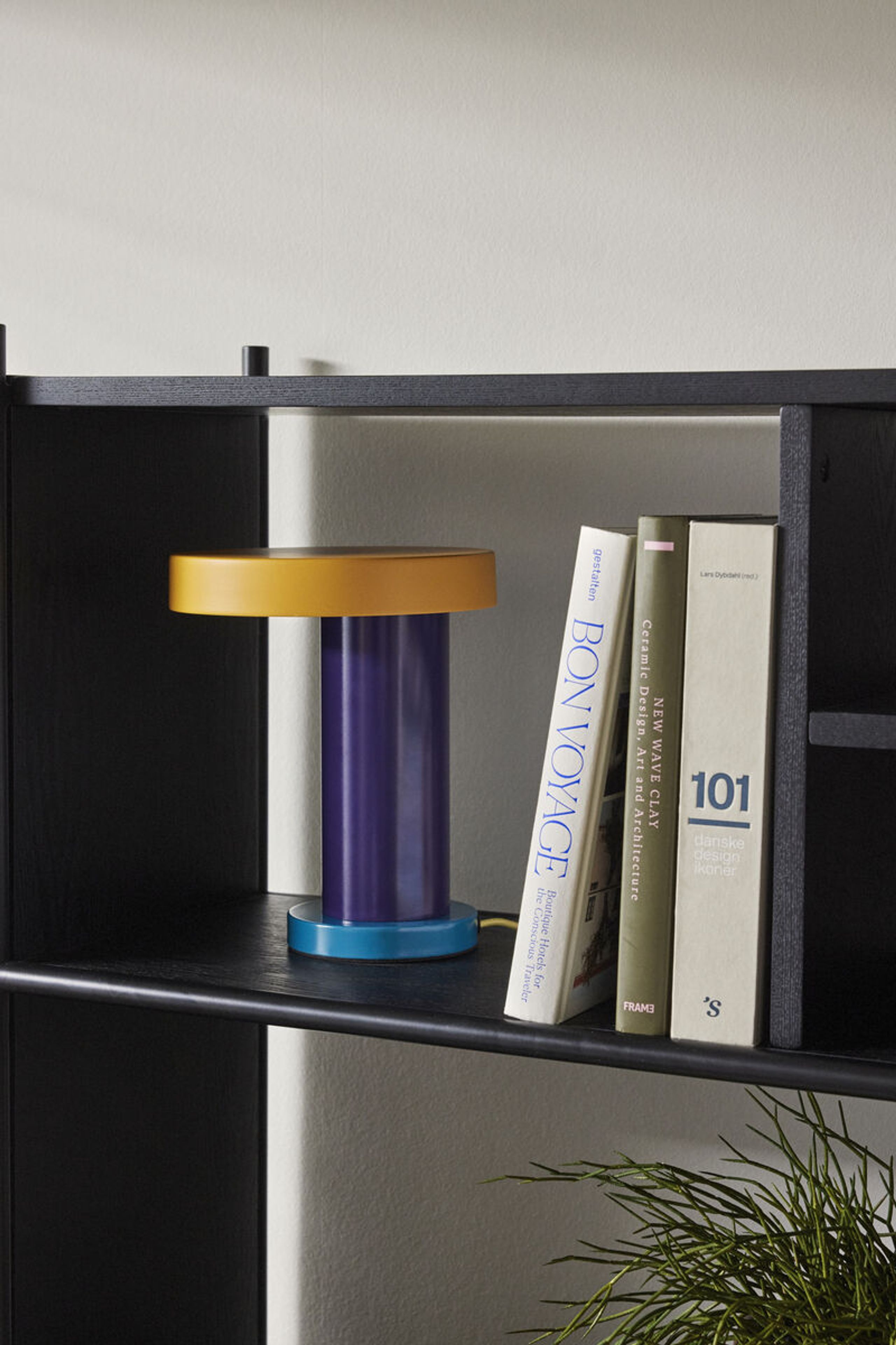 Hübsch - Table Lamp - Magic Table Lamp - Orange/Petrol/Purple