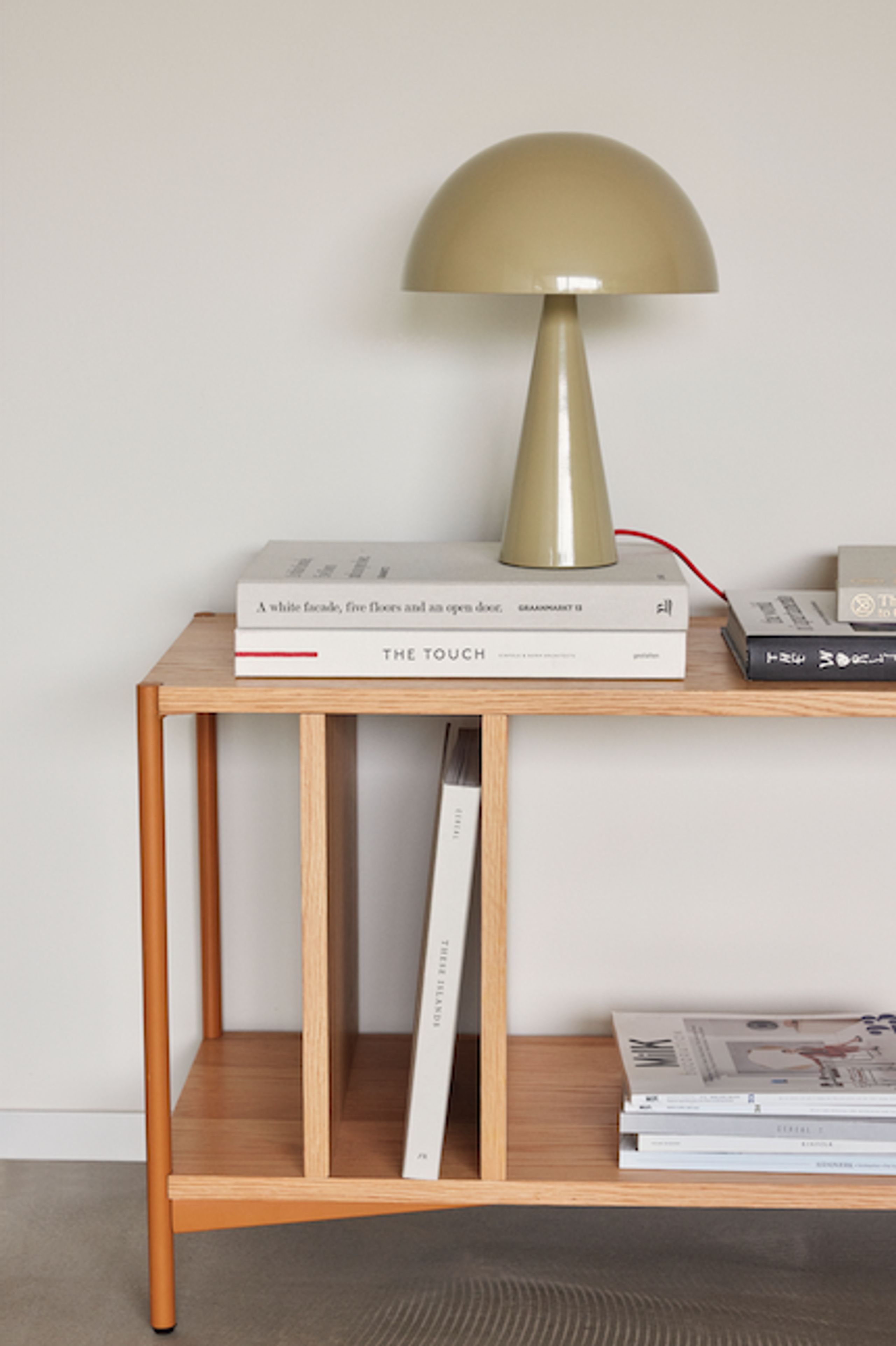 Hübsch - Lampe de table - Mush - Mini - Sand/Red