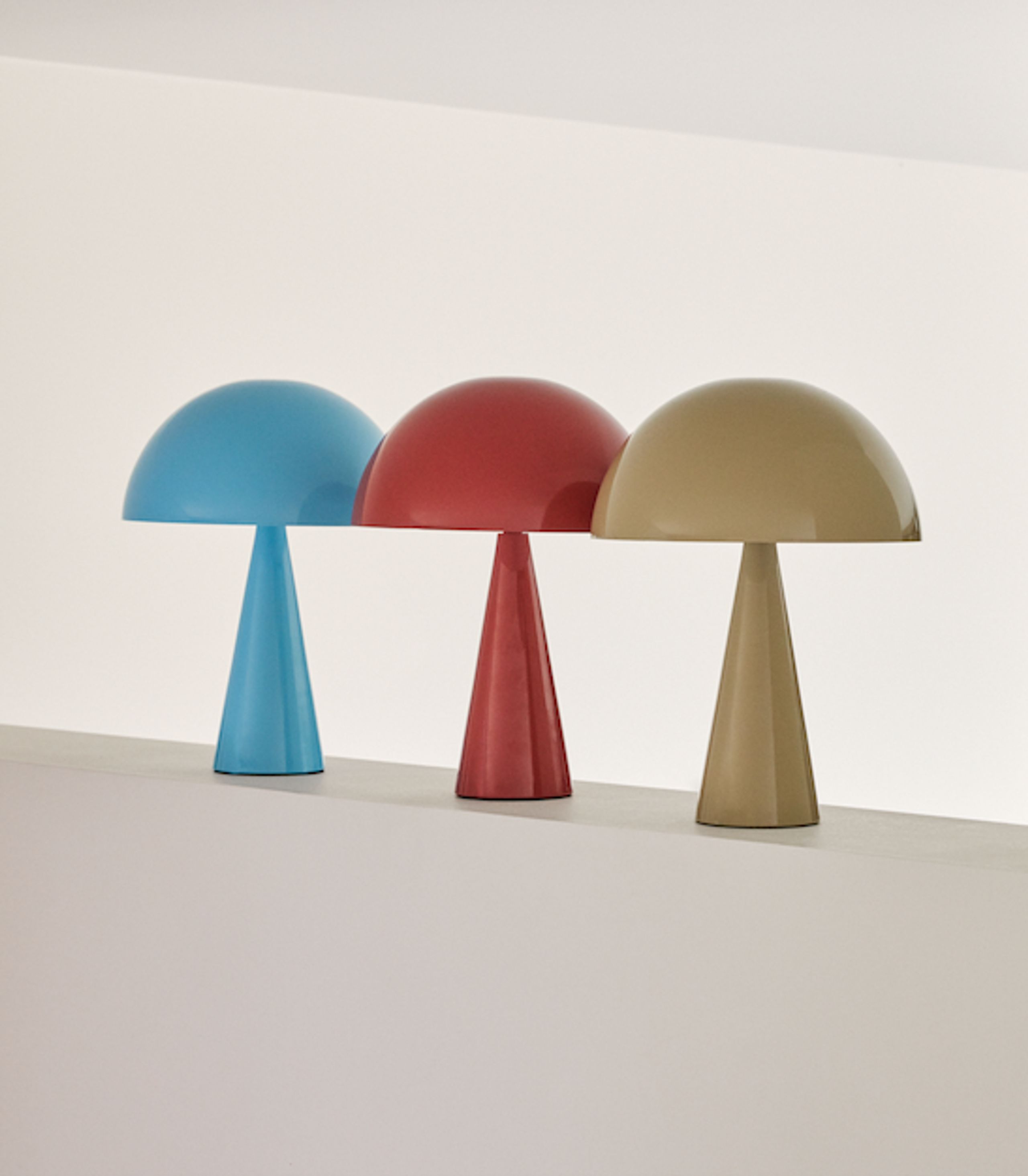 Hübsch - Lampe de table - Mush - Mini - Sand/Red