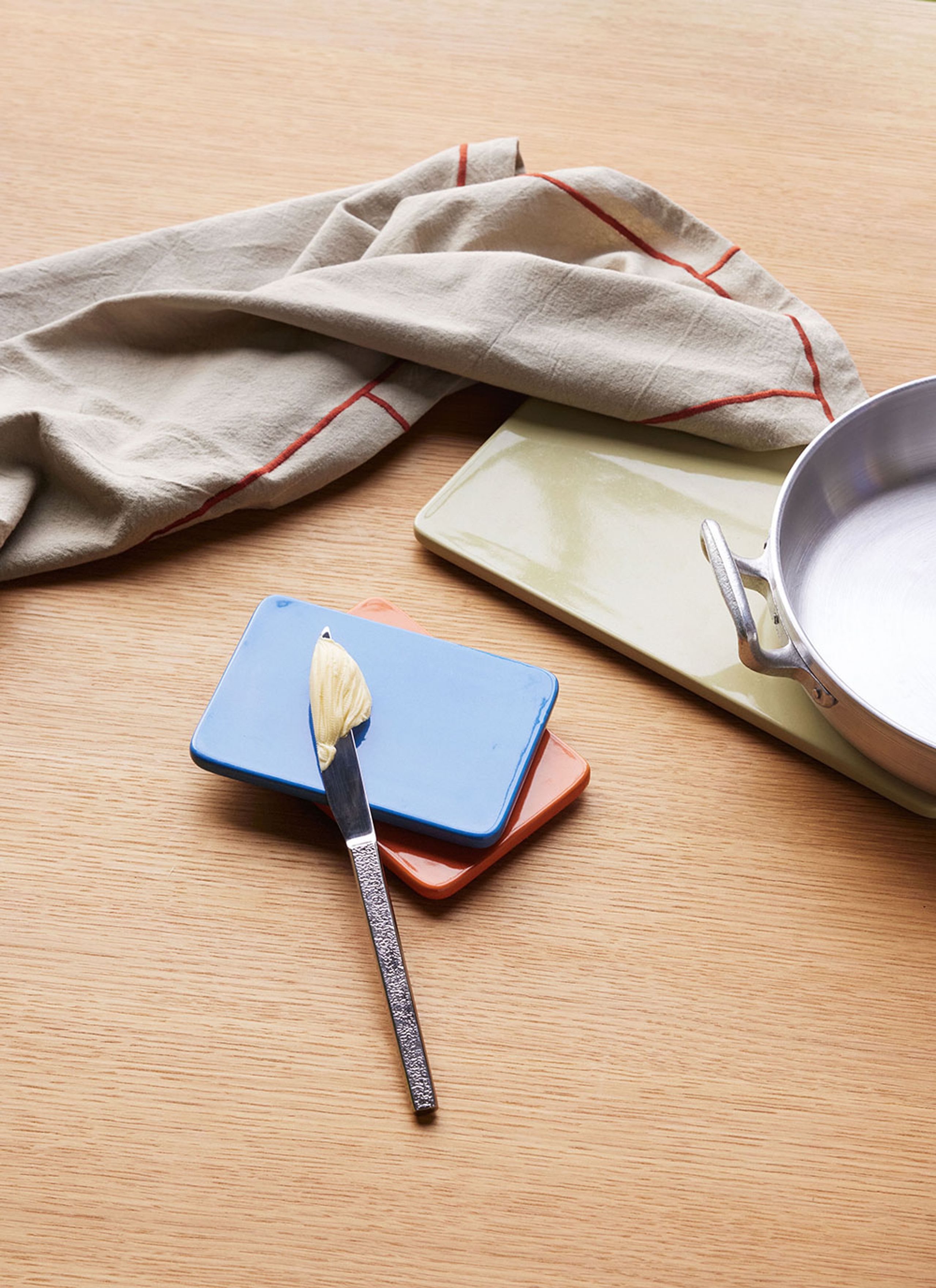 Hübsch - Jupe de table - Amare Trivets (set of 2) - Grand - Vert clair / Marron