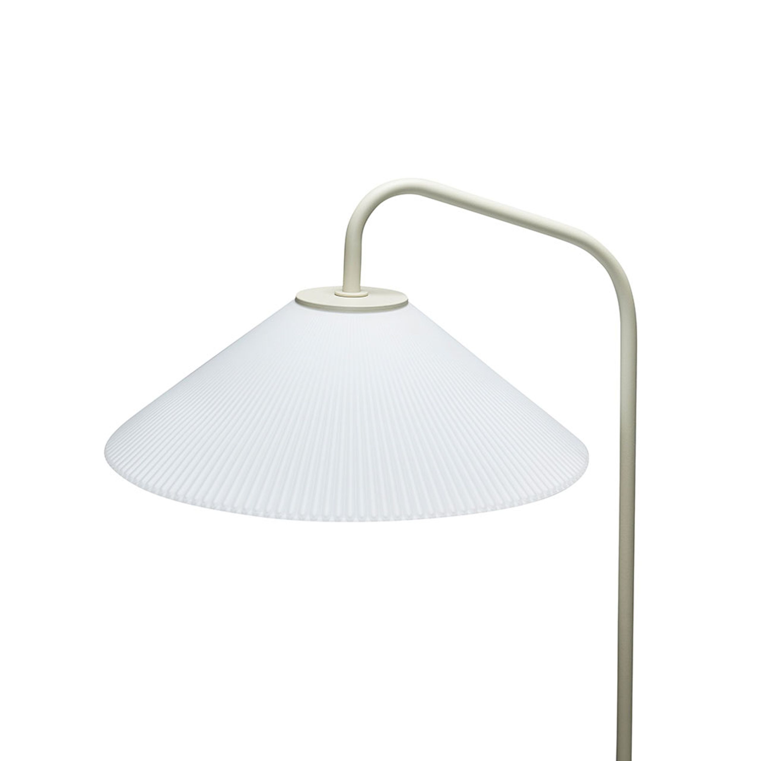 Hübsch - Stehlampe - Solid Floor Lamp - Sand / Weiß